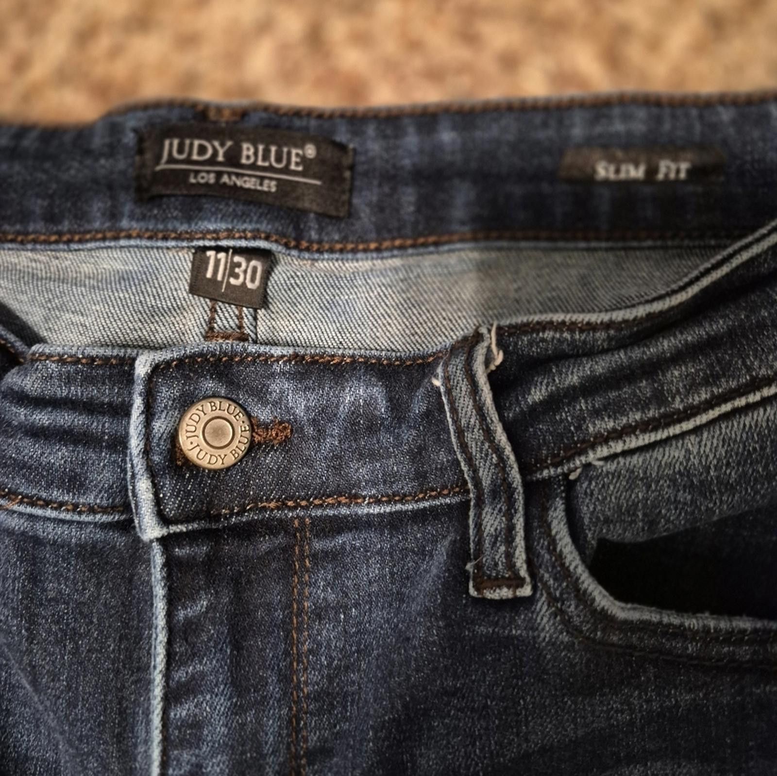 Other Judy Blue Slim Fit Dark Indigo Skinny Jeans 11/30 Size 30" / US 8 / IT 44 - 4 Thumbnail