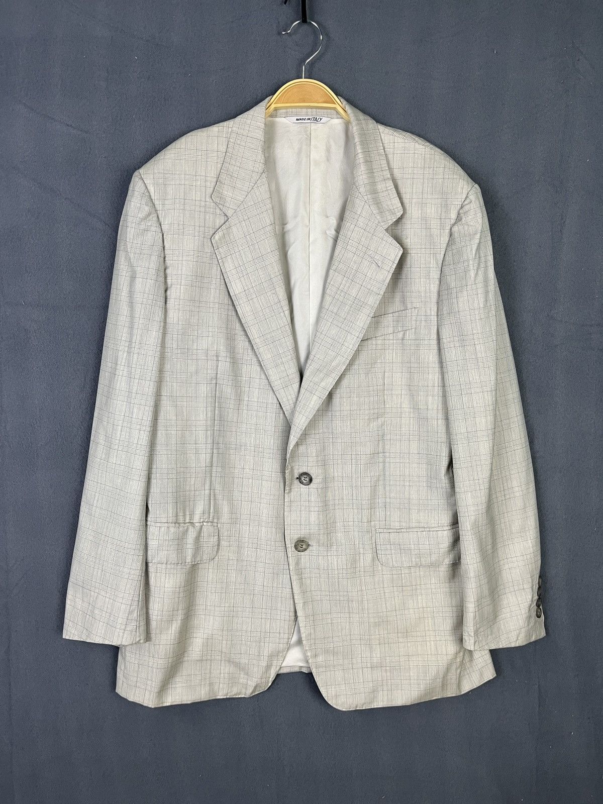 Celine × Vintage Celine Glen Plaid 100% Wool Blazer Size 42R - 1 Thumbnail