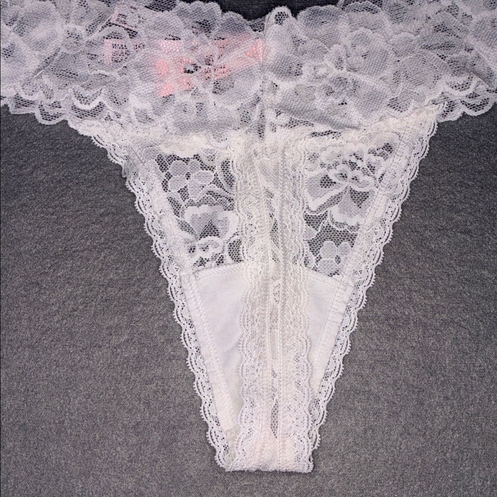 Victoria's Secret Victoria’s Secret Sexy Lace Thong Love Rhinestone NEW Size ONE SIZE - 6 Thumbnail