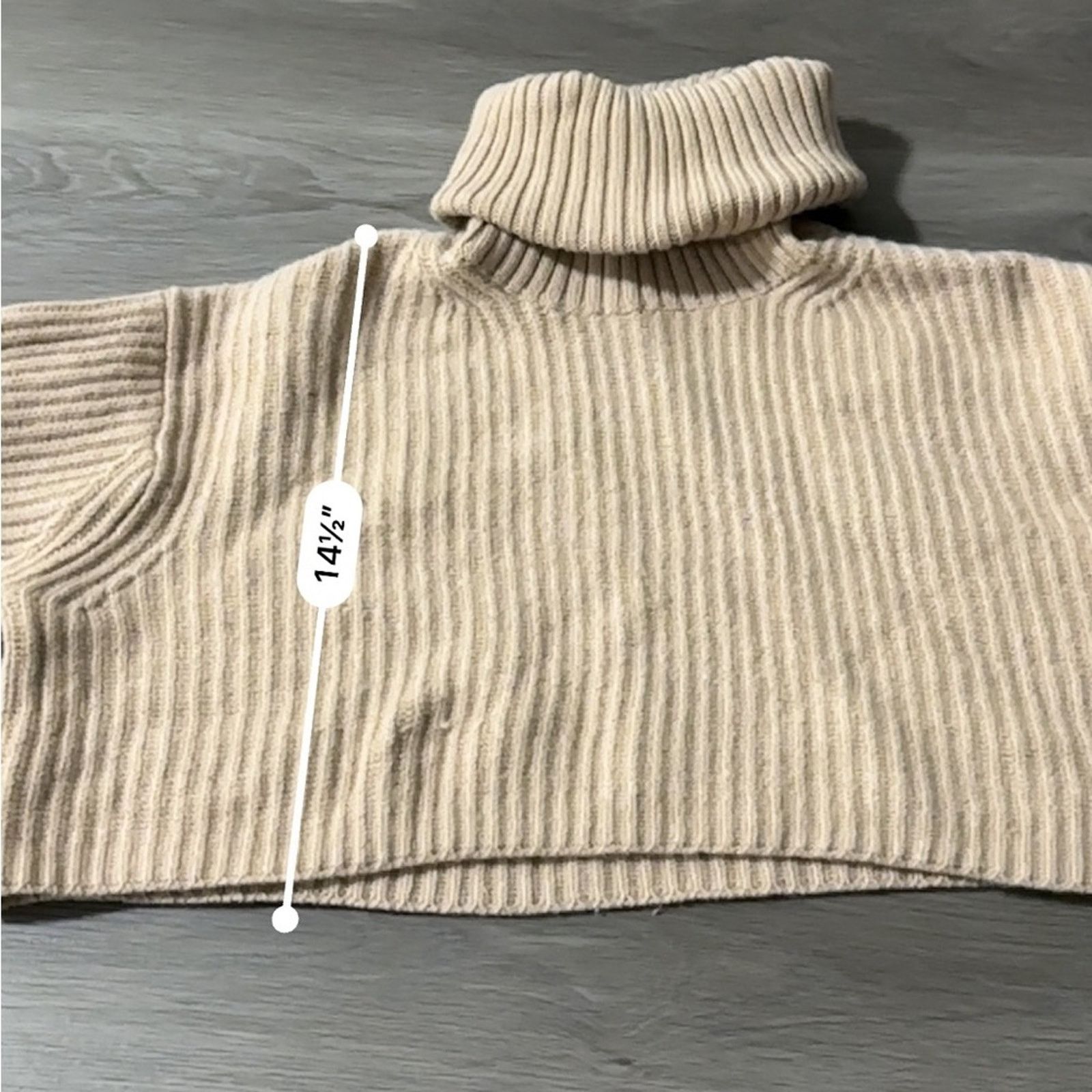 Aritzia Aritzia Babaton Guell Wool Turtleneck Cropped Sweater XS Size XS / US 0-2 / IT 36-38 - 11 Thumbnail