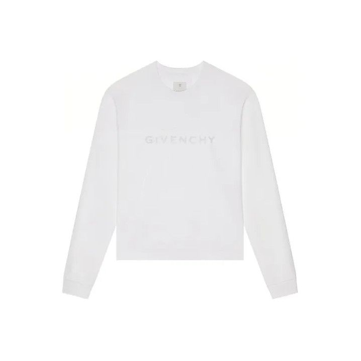 Givenchy Givenchy Men's Letter Print Loose Long-Sleeve T-shirt Size US XL / EU 56 / 4 - 1 Thumbnail