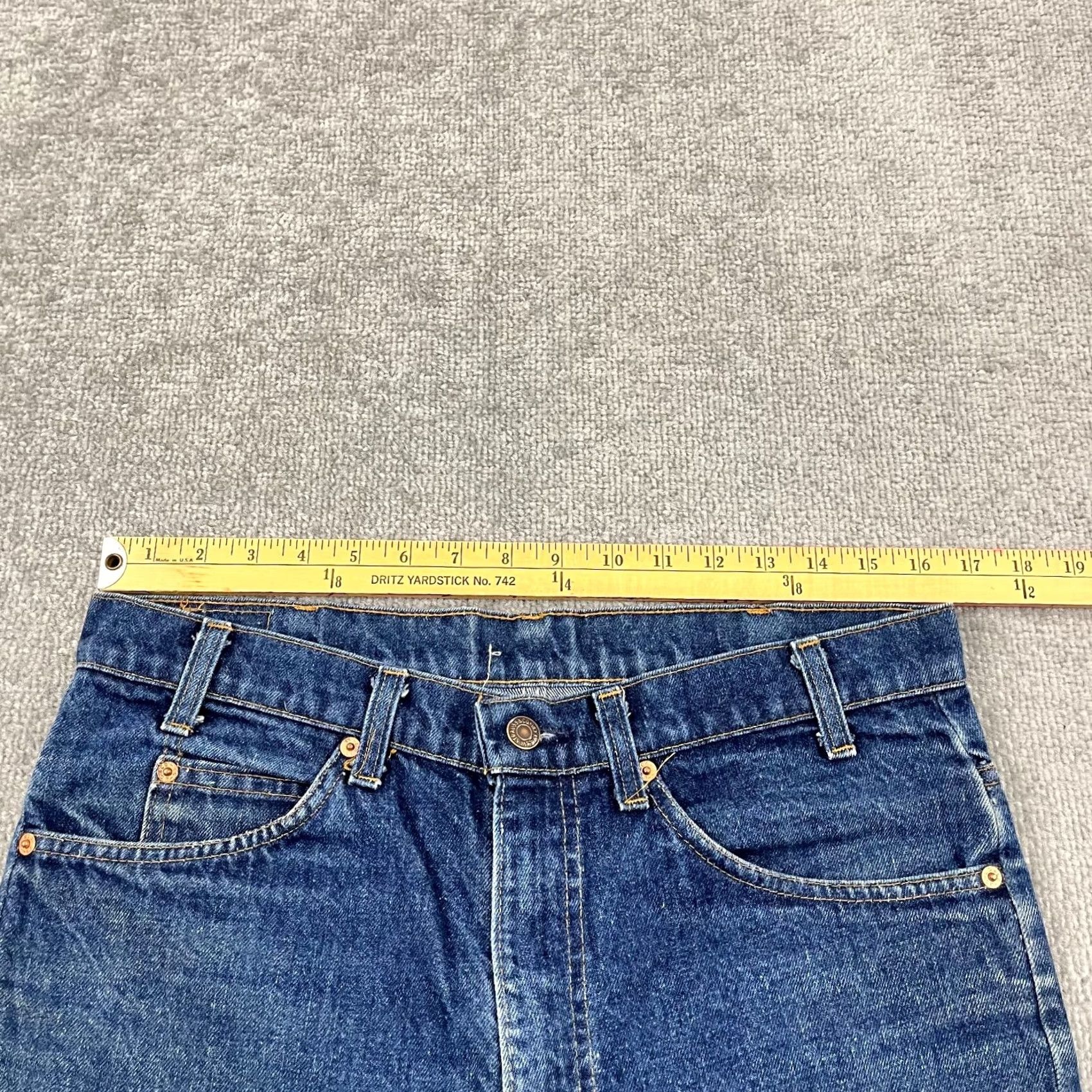 Levi's VINTAGE Levi's Jeans Mens 32 x 29 Slim Straight Blue Denim USA Made 90s Retro Orange Tab Mens Size US 32 / EU 48 - 4 Thumbnail