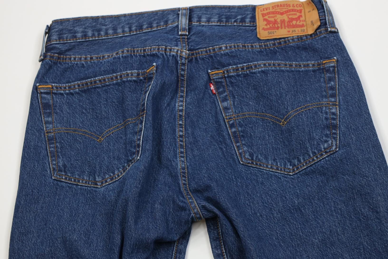 Levi's Vintage Y2K Levis 501xx Button Fly Original Fit Denim Jeans Size US 35 - 10 Thumbnail