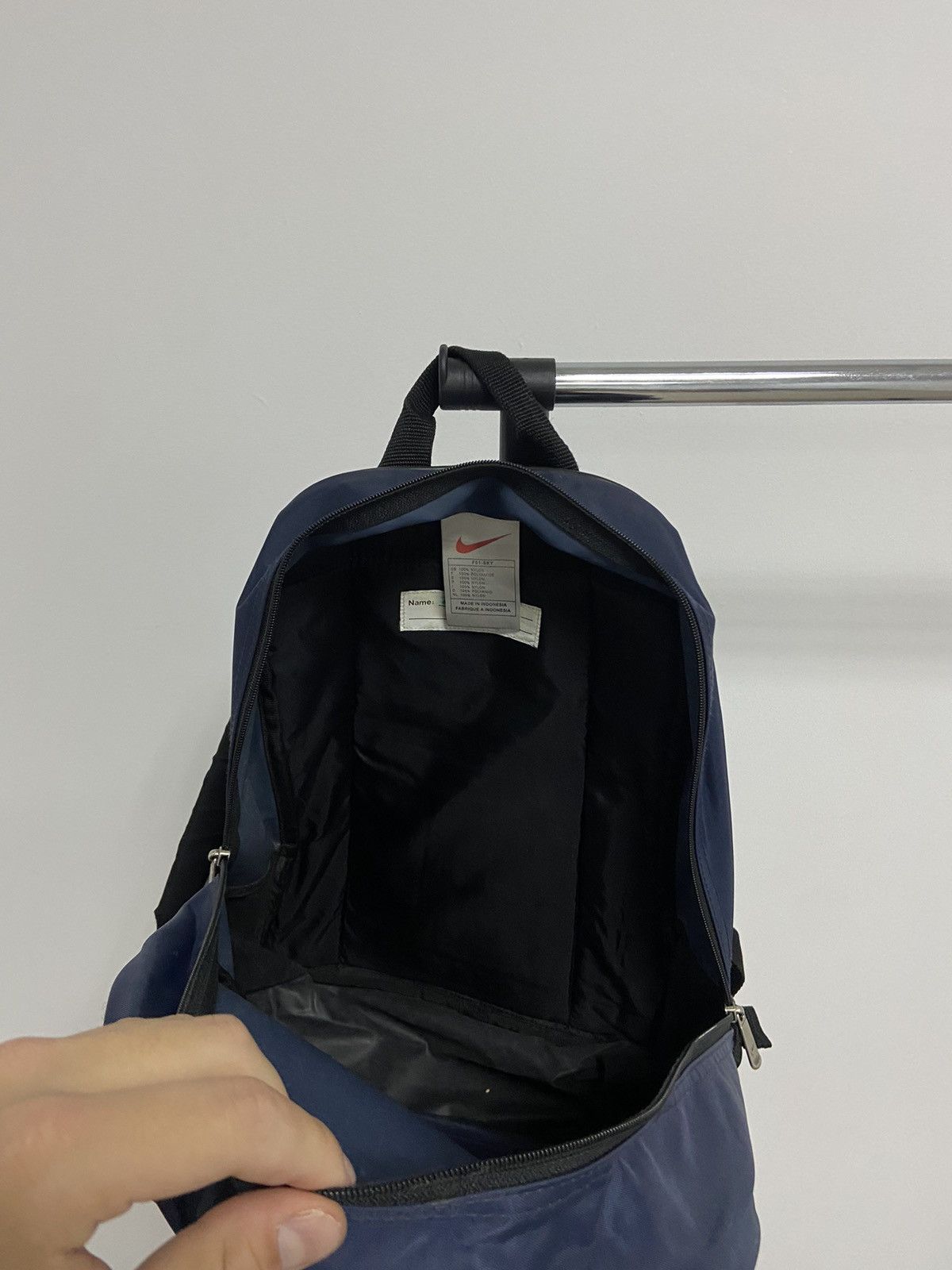 Nike Backpack Bag Vintage Big Swoosh Logo 55 90s Style