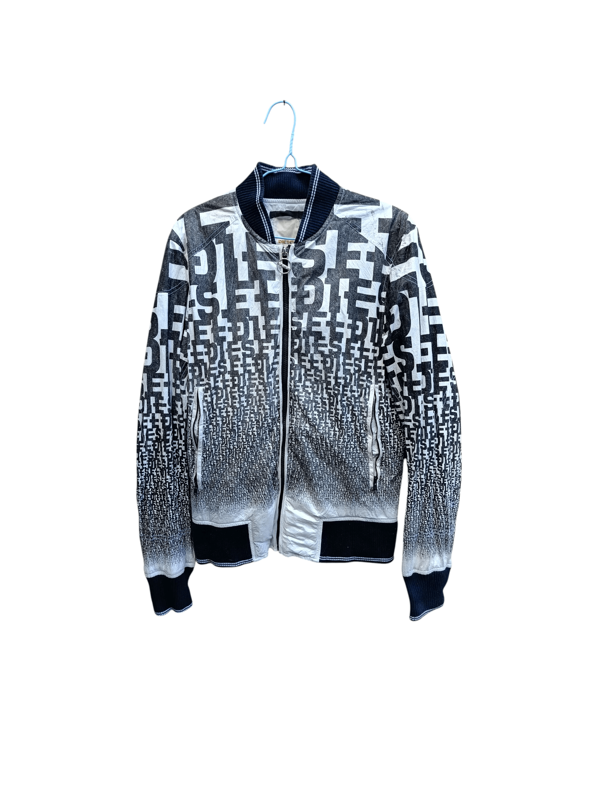 Diesel DIESEL MONOGRAM SPELLOUT BOMBER JACKET NYLON Size US S / EU 44-46 / 1 - 1 Thumbnail