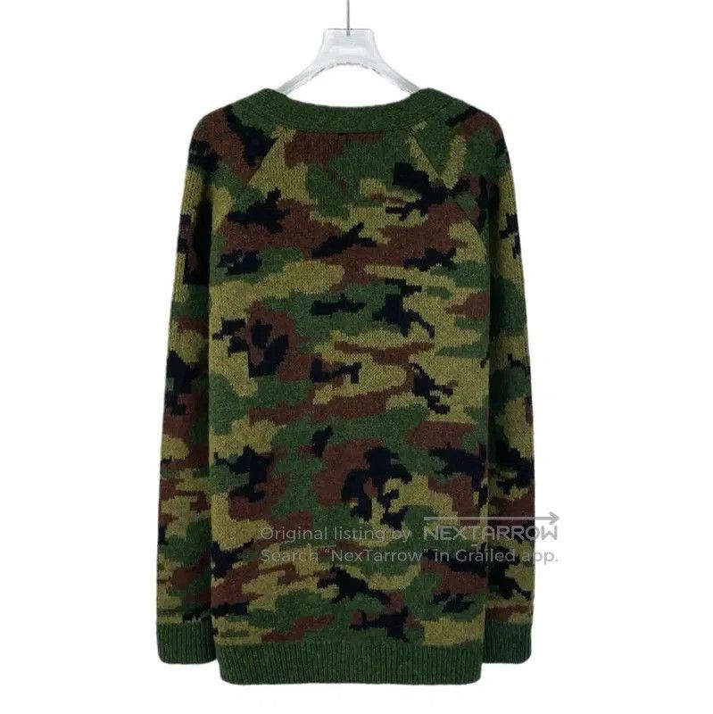 Miu Miu Miu Miu Military Green Cotton Cardigan . Size M / US 6-8 / IT 42-44 - 2 Thumbnail