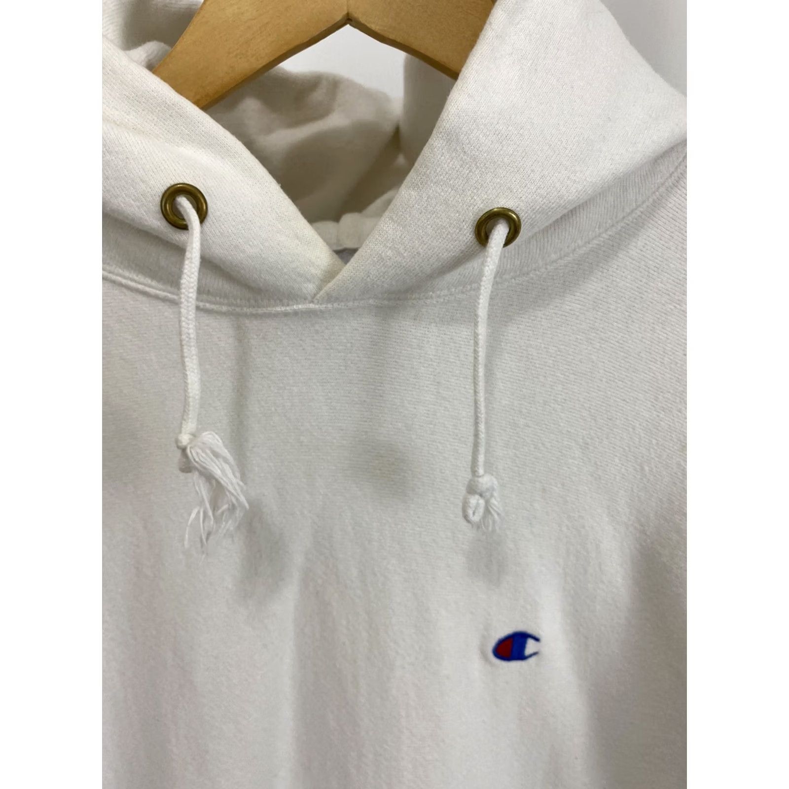 Champion VINTAGE Champion Reverse Weave Hoodie Mens White 90s Reversible Size L USA RARE Size US L / EU 52-54 / 3 - 5 Thumbnail