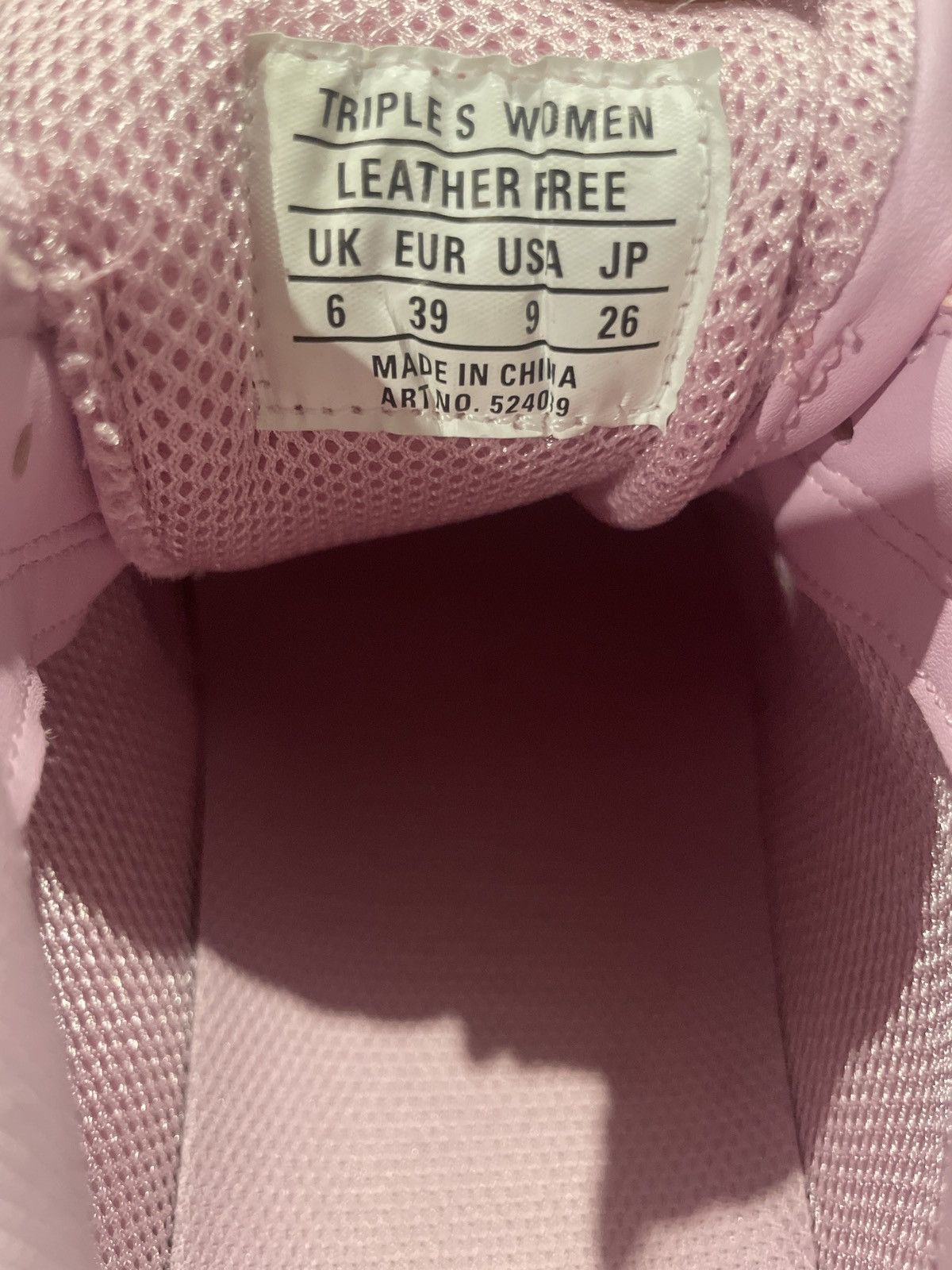 Balenciaga Balenciaga Triple S All Over Logo Pink Sneakers – Size 9 Size US 9 / IT 39 - 6 Thumbnail