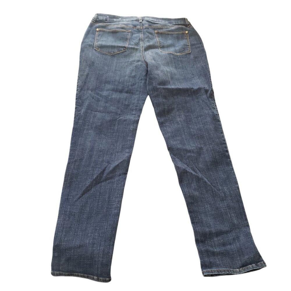 Chicos CT1466 Chico's So Slimming Girlfriend Slim Leg Ankle Jean Size 32" / US 10 / IT 46 - 3 Thumbnail