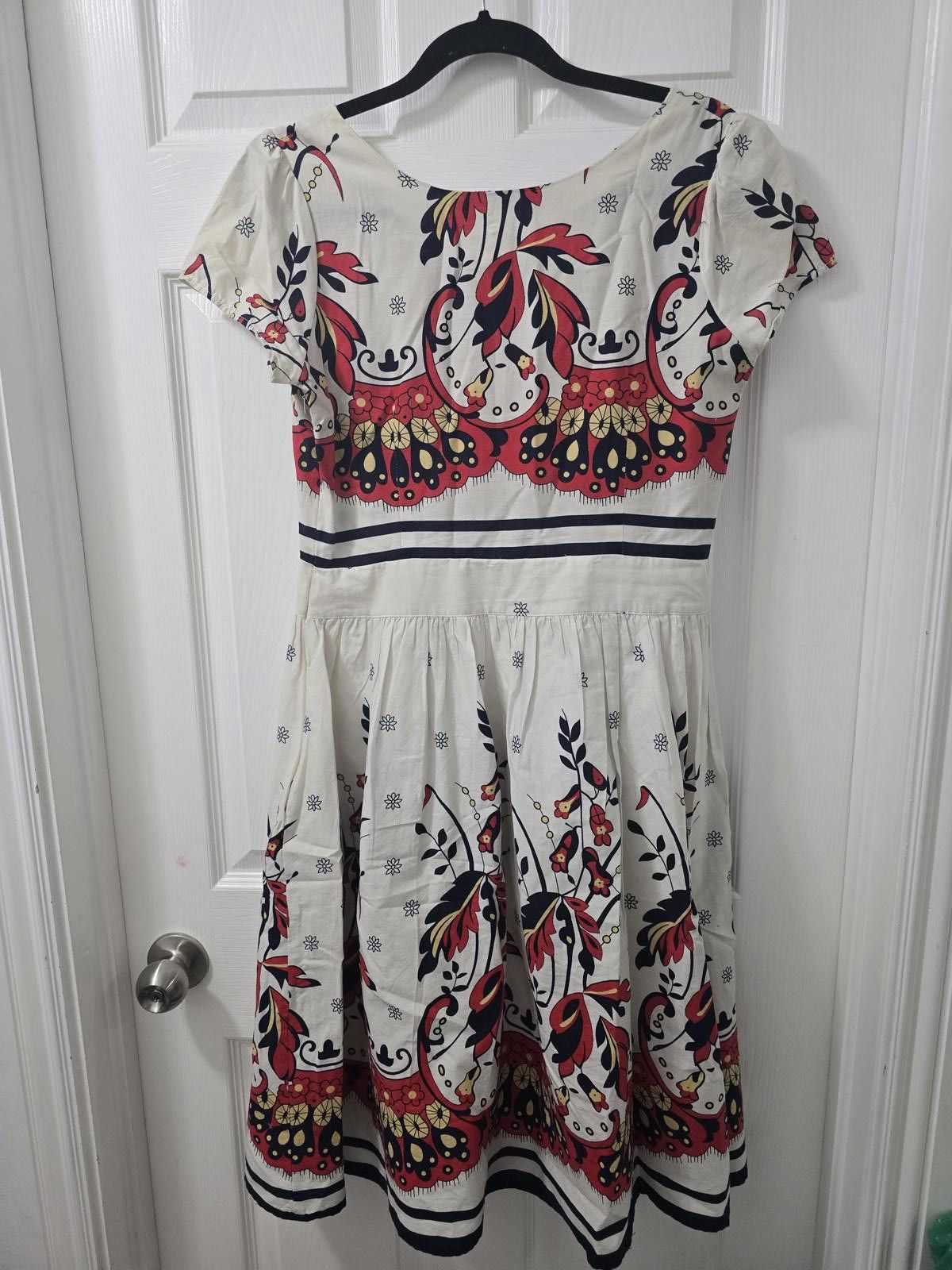 Other Downeast Basics Women's Large Floral Print Dress Size L / US 10 / IT 46 - 2 Thumbnail