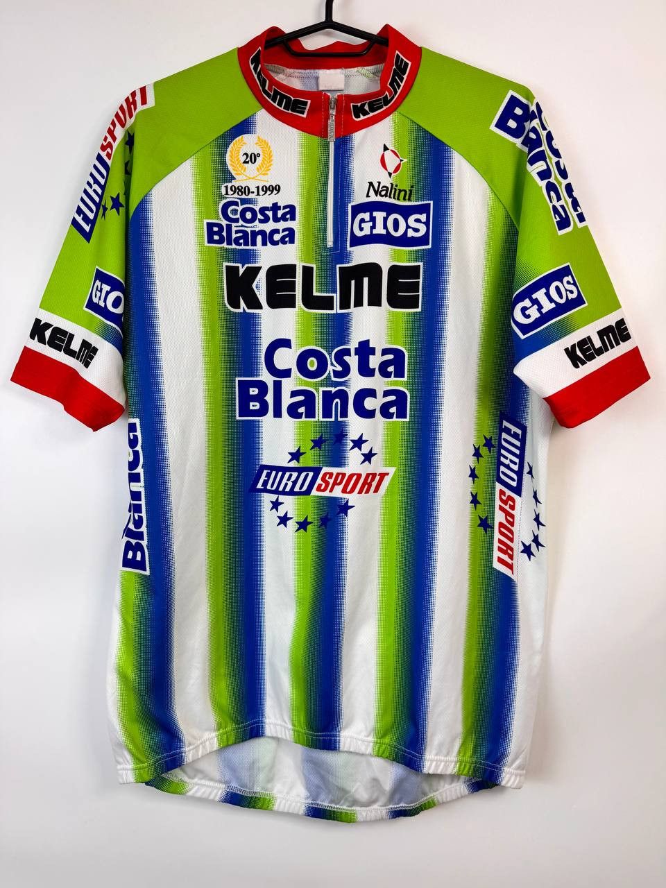 Gear for Sports KELME COSTA BLANCA CYCLING JERSEY 1999 NALINI VINTAGE Sz S Size US XL / EU 56 / 4 - 1 Thumbnail