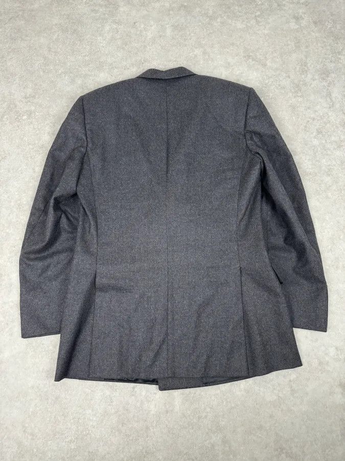 Burberry 1990s Burberry Grey Wool Blazer Jacket Size 40R - 6 Thumbnail