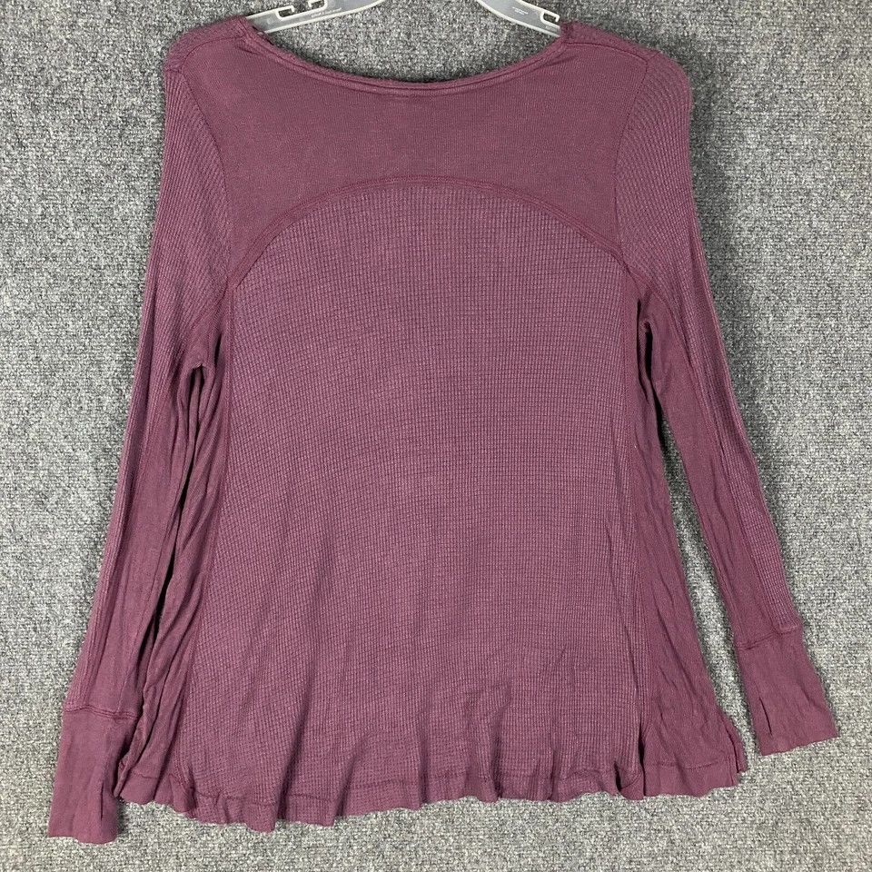 Other We The Free Blouse Women's Medium Long Sleeve Purple Rayon M Size M / US 6-8 / IT 42-44 - 7 Thumbnail