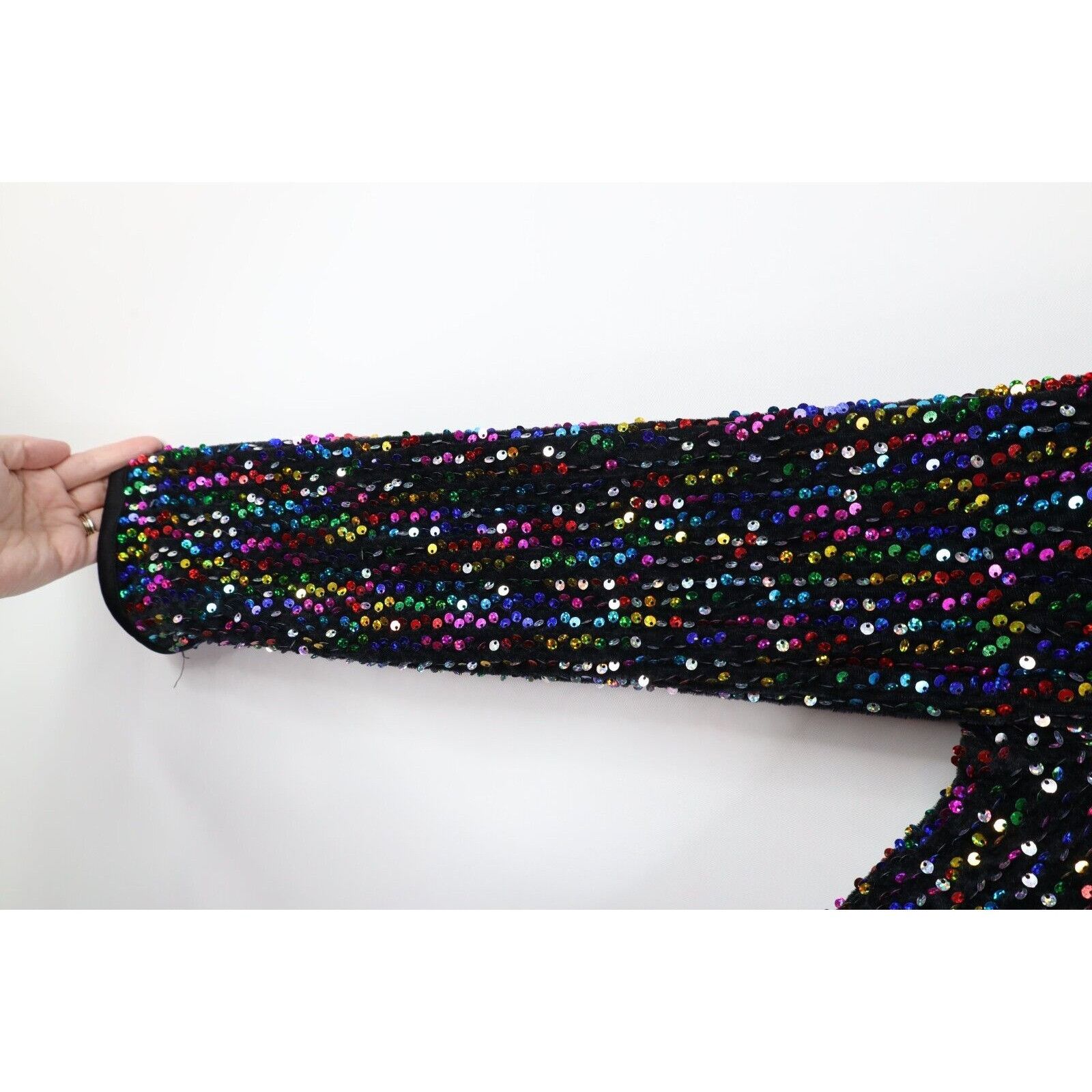 Vintage Vintage 90s Y2K Streetwear Rainbow Sequin Dress Size M / US 6-8 / IT 42-44 - 6 Thumbnail