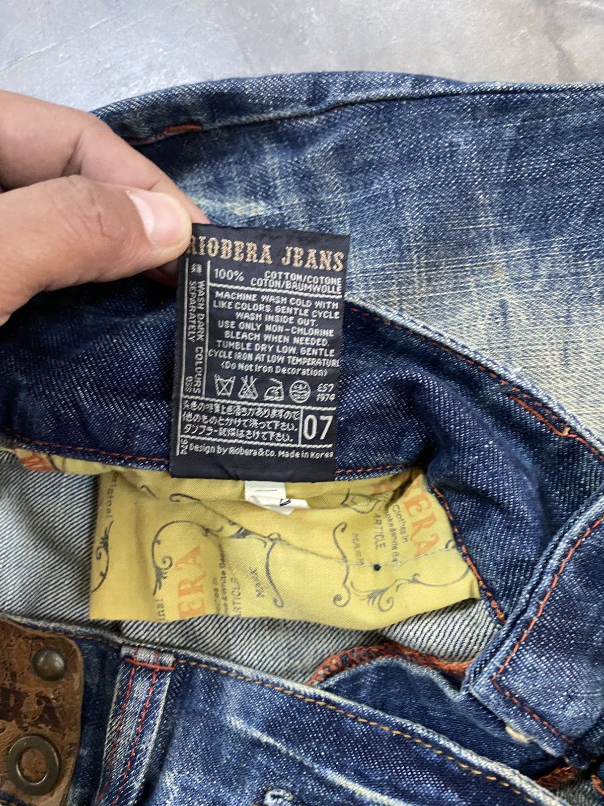Hysteric Glamour Flare Jeans Japanese Riobera Mud Rusty Denim @301 Size US 31 - 13 Thumbnail