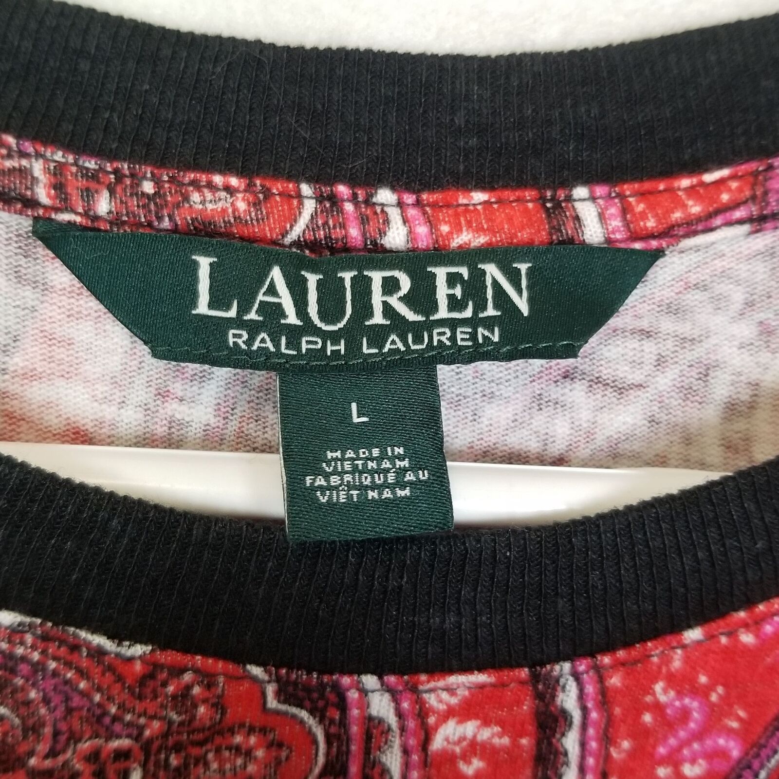 Lauren Ralph Lauren Lauren Ralph Lauren Womens Linen Floral Paisley Crewneck Tee Size L / US 10 / IT 46 - 6 Thumbnail