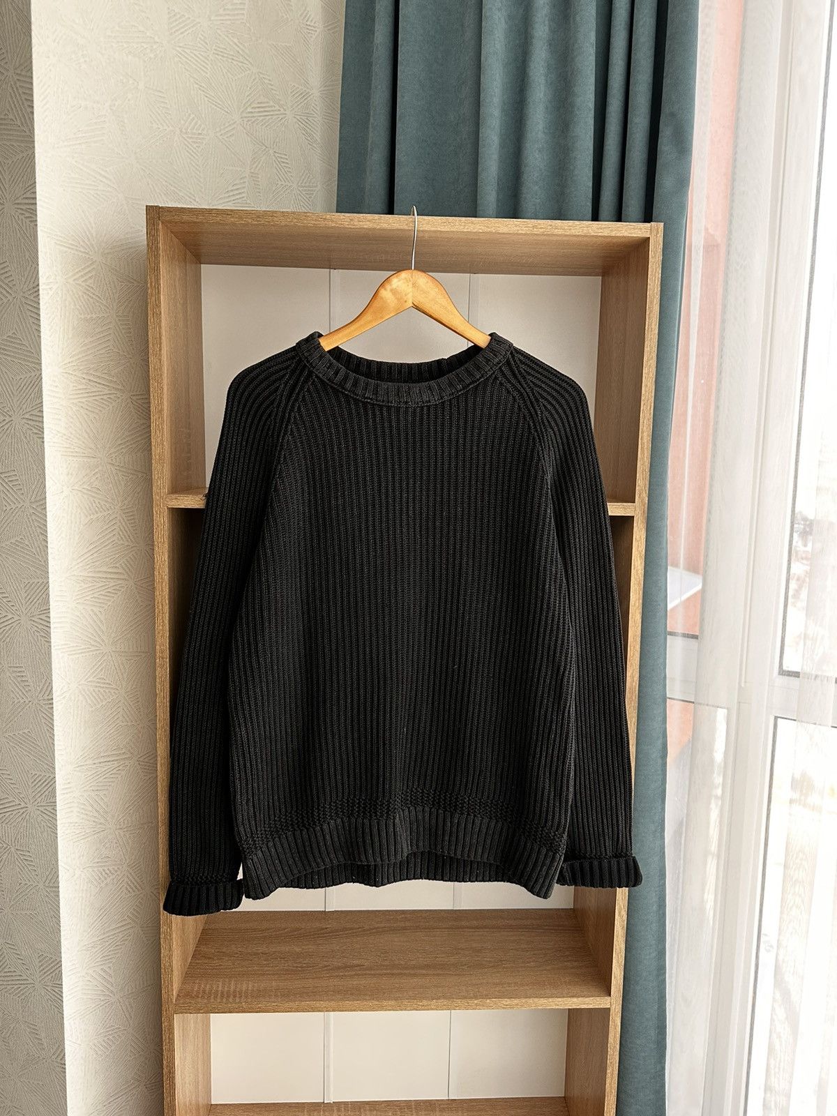Vintage Diesel Style Ribbed Knit Japanese Gradient Sweater
