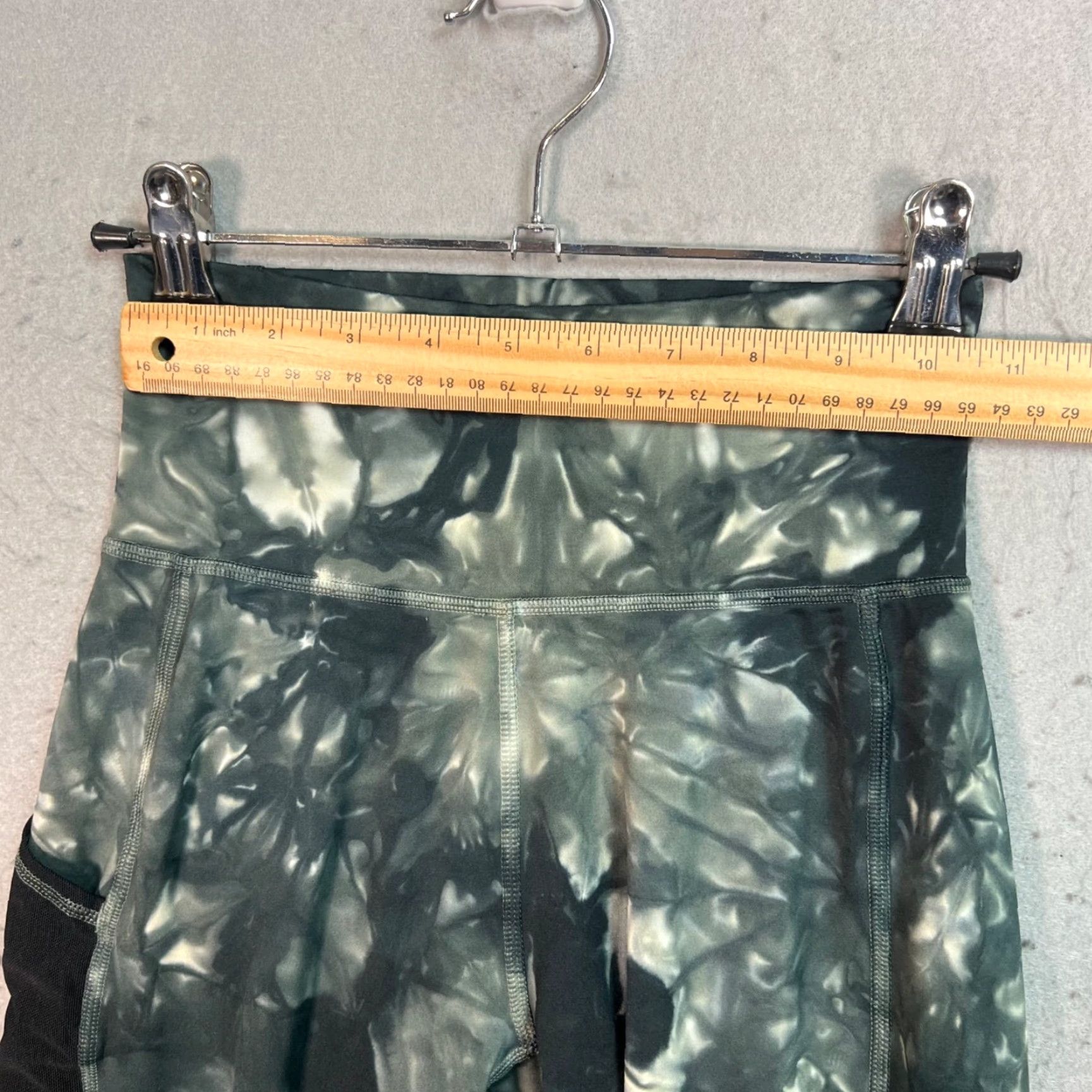 Adidas Adidas Parley Womens Size XS High-Waisted Leggings Tie-Dye Green/Black Athletic Size 26" / US 2 / IT 38 - 5 Thumbnail