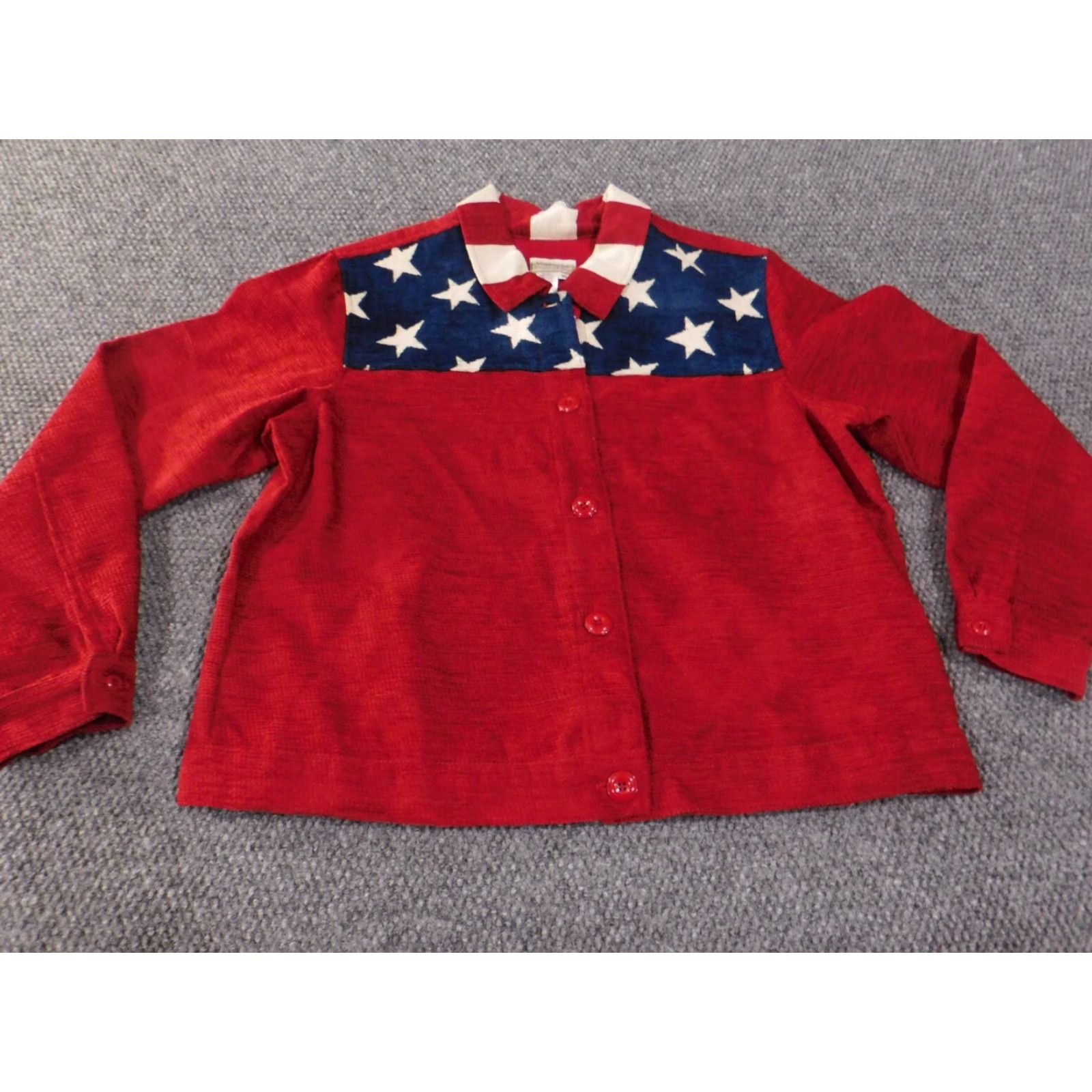 Coldwater Creek Coldwater Creek Jacket XL Red Button Vintage USA Womens Acrylic Blend Size XL / US 12-14 / IT 48-50 - 3 Thumbnail