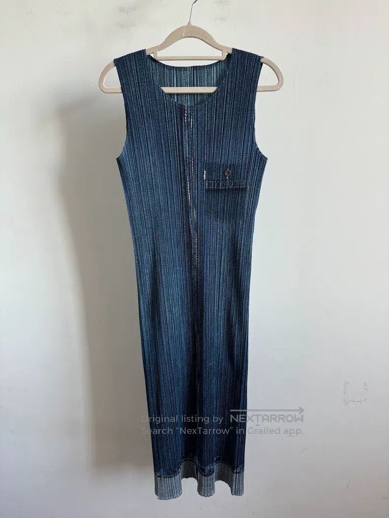 Issey Miyake Issey Miyake Blue Dress Size L / US 10 / IT 46 - 1 Thumbnail