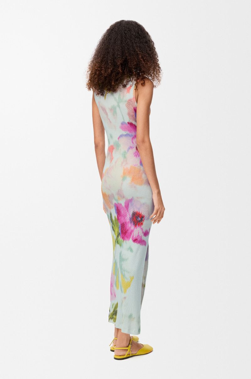 Loewe o1in1g0526 Tank Dress in Silk And Cotton in Multicolor Size S / US 4 / IT 40 - 3 Thumbnail