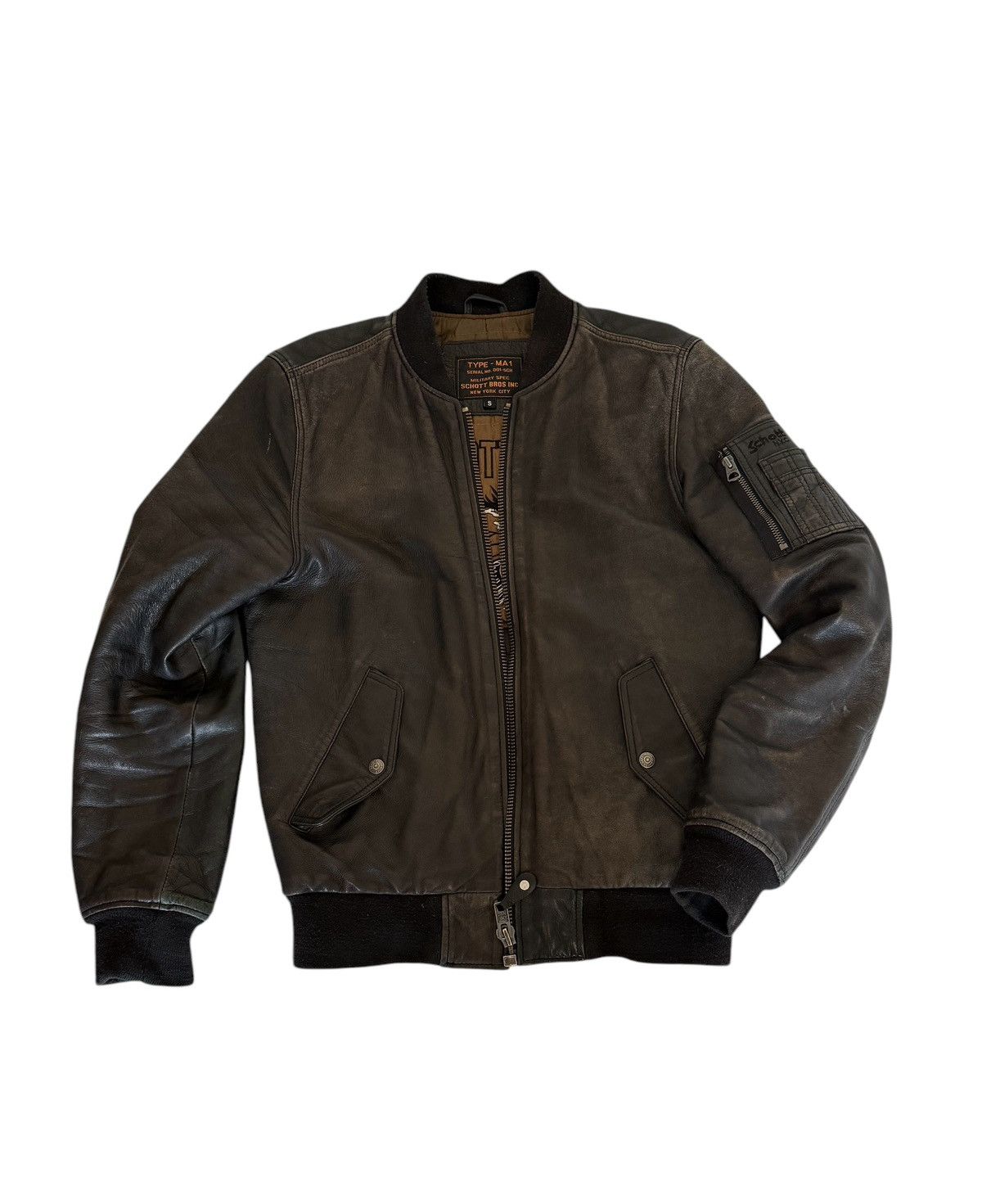 K*M様 SCHOTTO leather jacket bomber milit Schott NYC vintage G1 aviator leather bomber jacket military