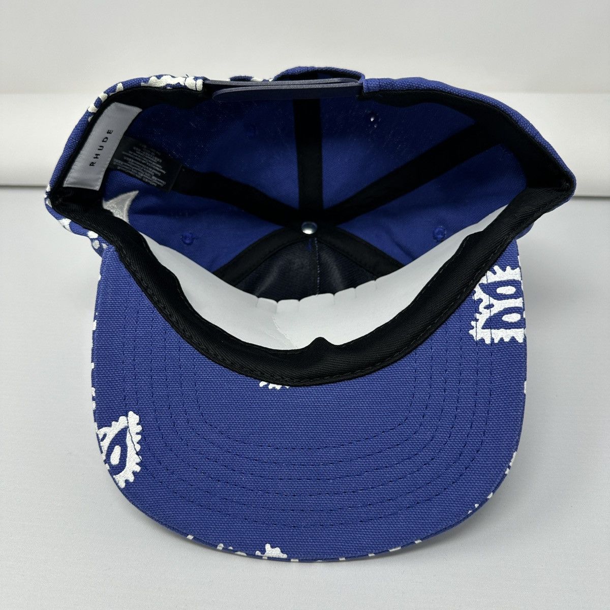 Rude Rhude Rhepurposed R Blue Bandana SnapBack Trucker Hat Cap Size ONE SIZE - 4 Thumbnail
