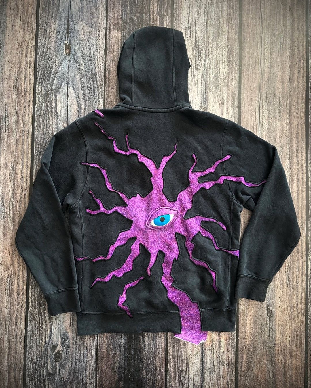 Nike Nike Custom Hoodie Vintage 90s Y2K Reworked Size US S / EU 44-46 / 1 - 1 Thumbnail