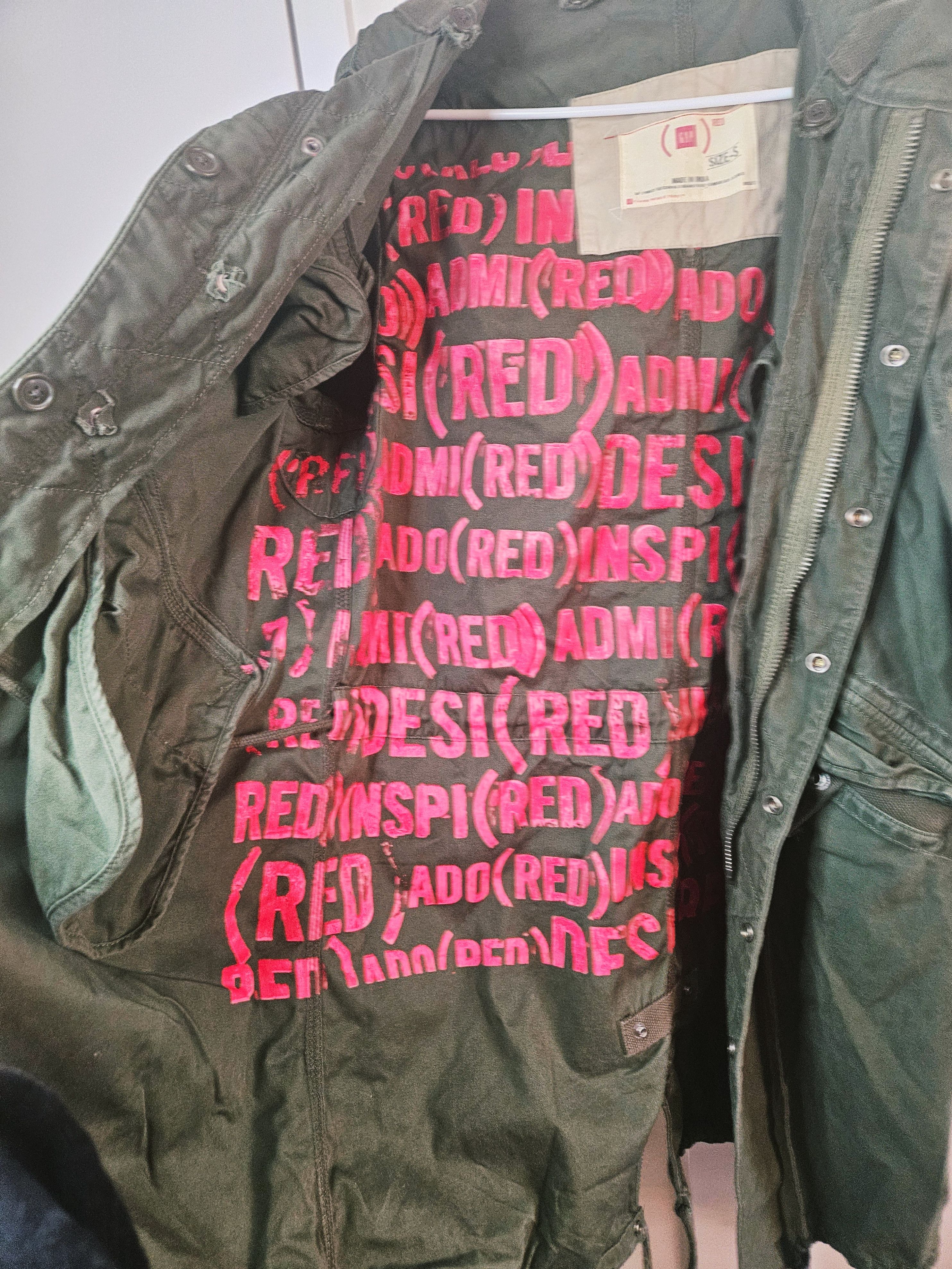 Gap Gap + BONO (RED) Limited Edition Military Parka Size S / US 4 / IT 40 - 12 Thumbnail