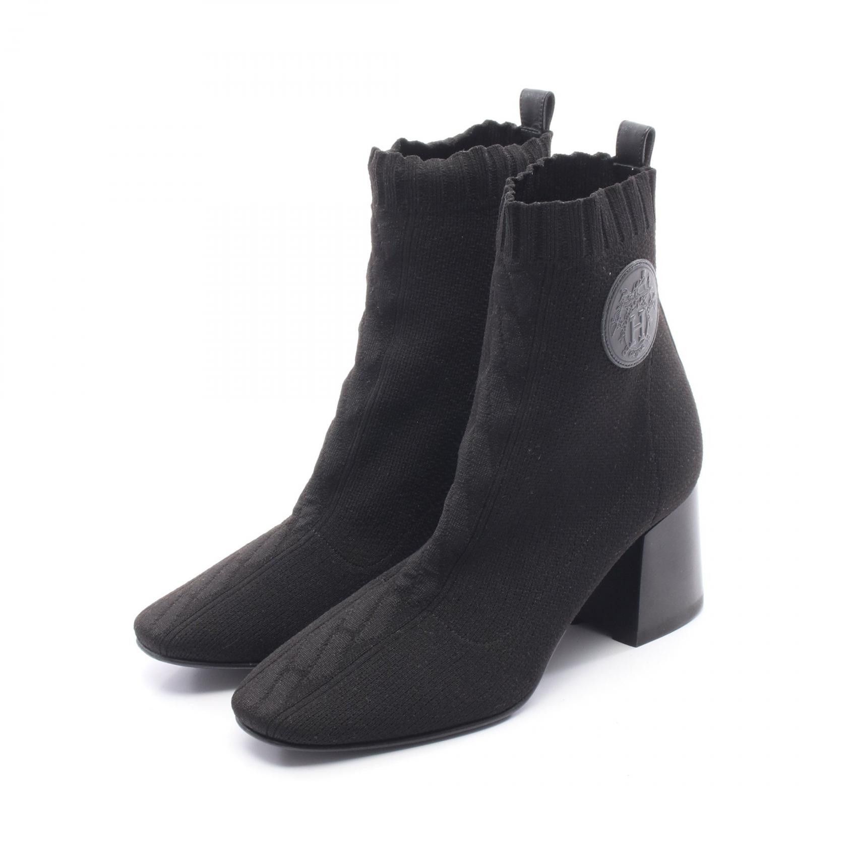 Hermes Hermes Hermes Volver60 Fabric Leather Boots Textile Shoes DUTY FREE for USA Size ONE SIZE - 1 Thumbnail