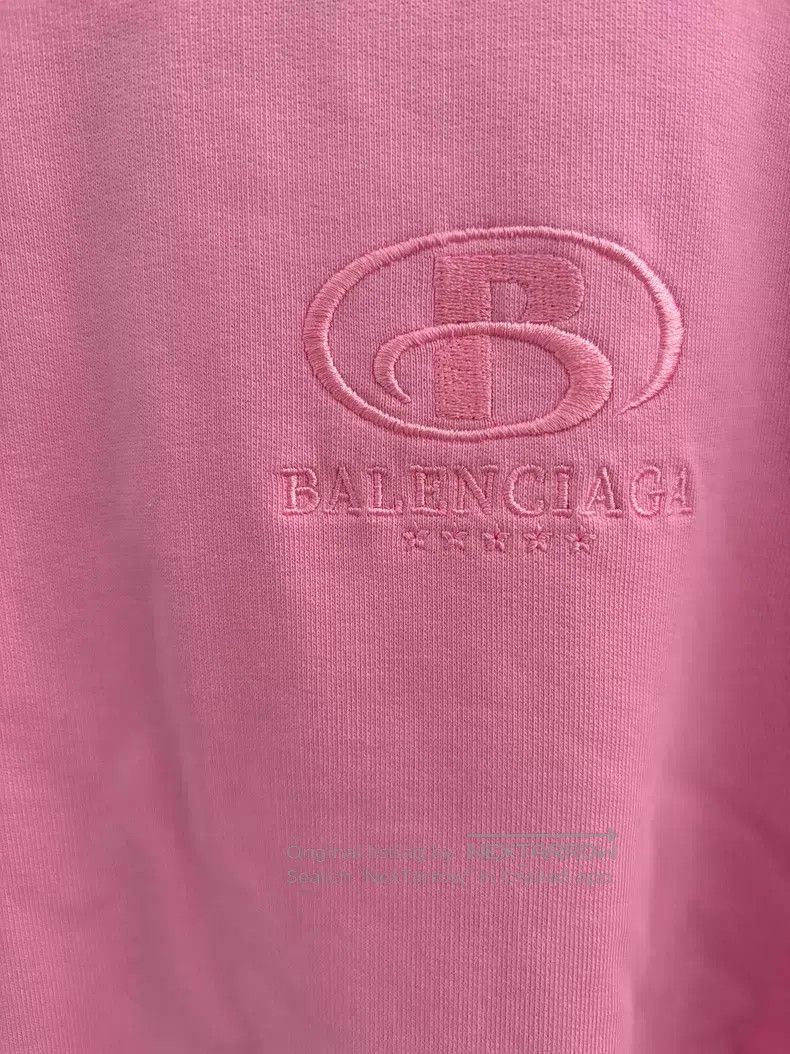 Balenciaga Balenciaga Logo Printed Solid Color Long Sleeve Hoodie Size M / US 6-8 / IT 42-44 - 2 Thumbnail