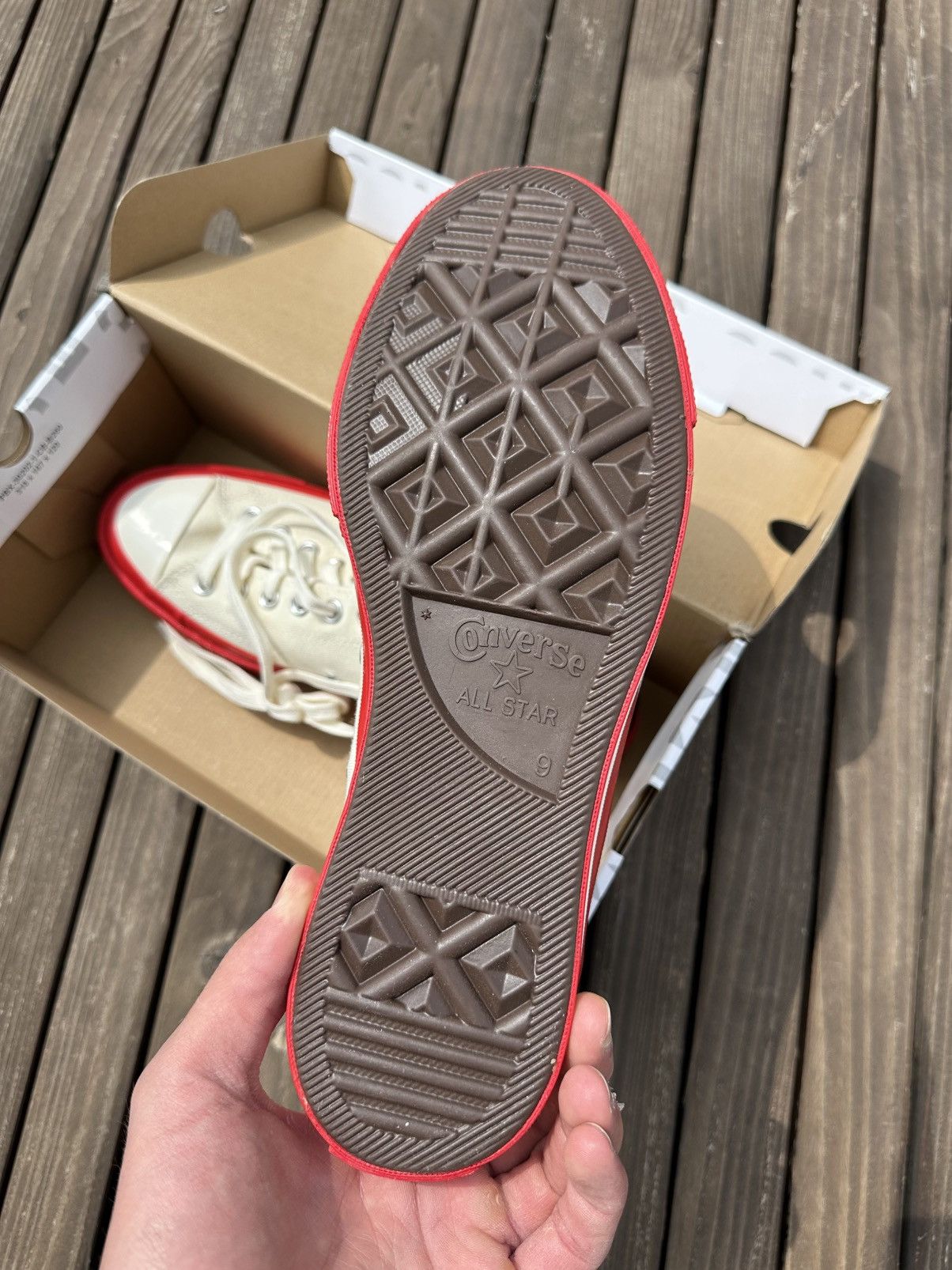 Converse Converse x Comme des Garçons PLAY Chuck 70 Low Pristine Red Size US 9 / EU 42 - 7 Thumbnail