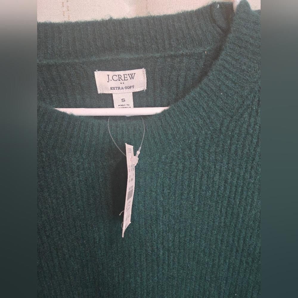 J.Crew J. Crew Dark Green Crew Neck Sweater Size S / US 4 / IT 40 - 3 Thumbnail