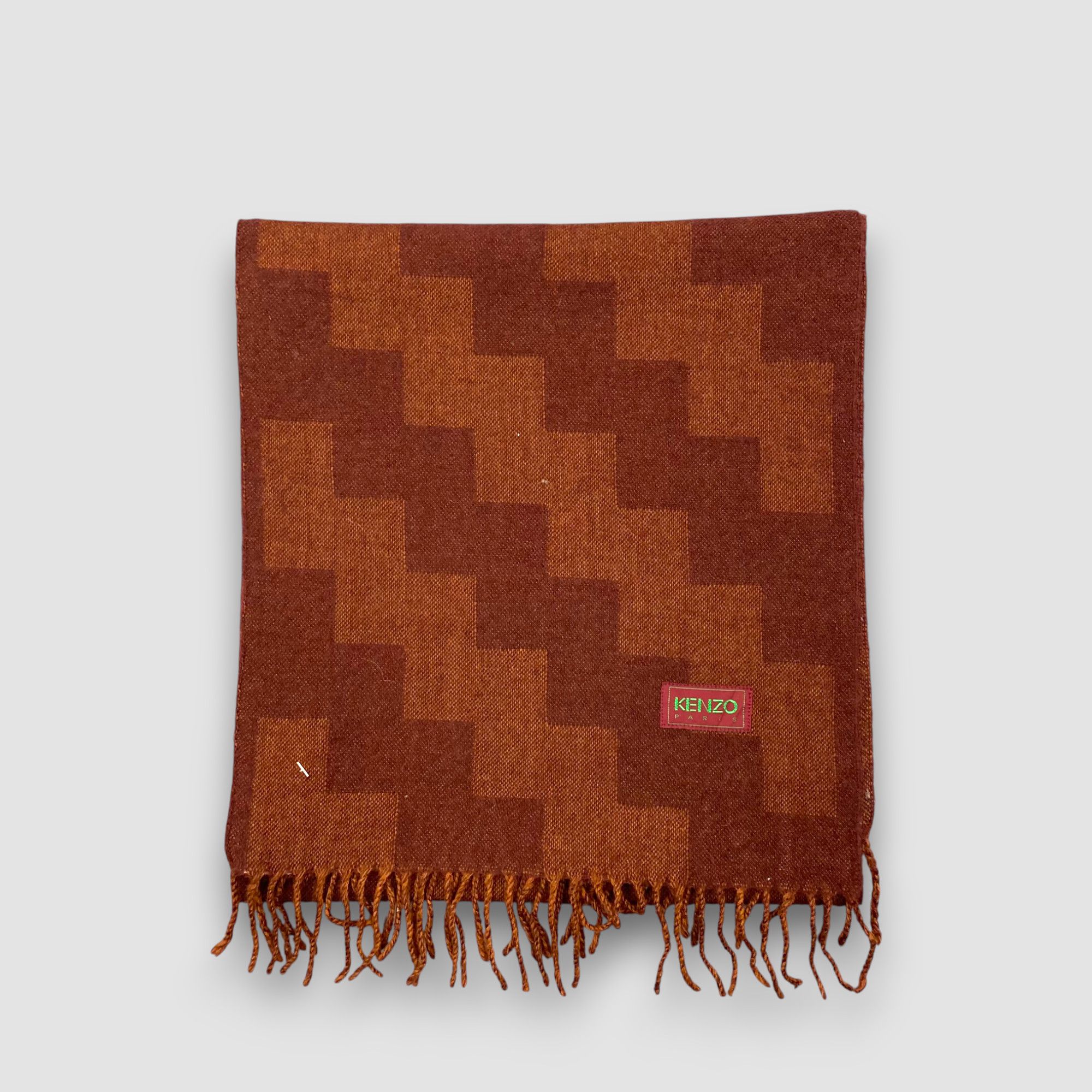 Kenzo Vintage Kenzo Scarf Muffler Wool Plaid Tartan Scarves Size ONE SIZE - 3 Thumbnail
