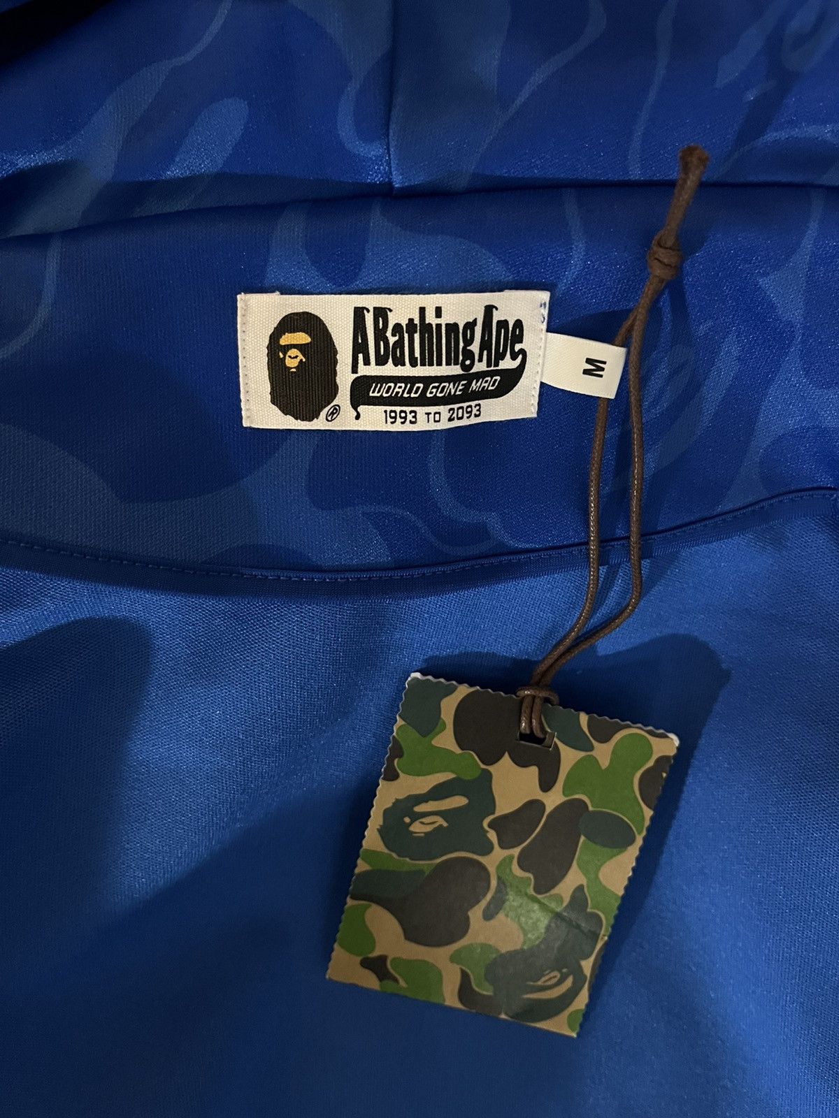 Bape NEW BAPE Camo Relaxed Fit Shark Full Zip Hoodie Blue - Med Size US M / EU 48-50 / 2 - 7 Thumbnail