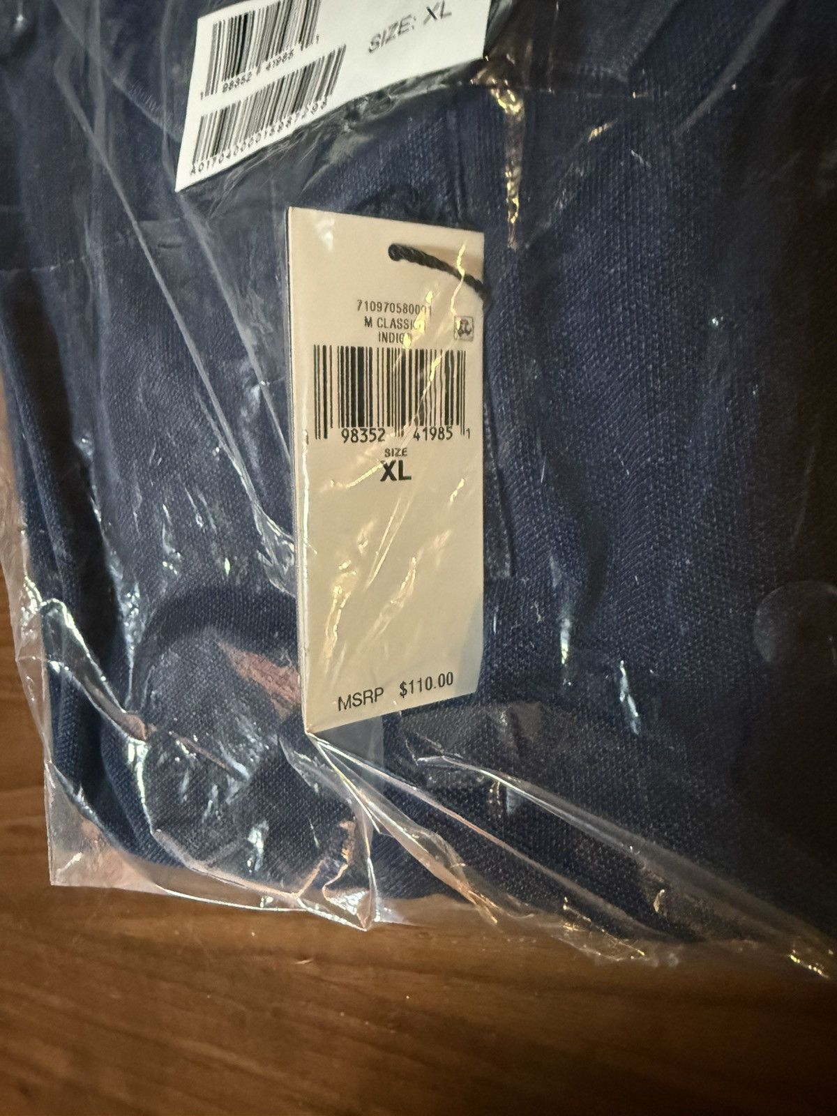 Polo Ralph Lauren Polo Ralph Lauren Classic Fit Dark Indigo Mesh Pony Logo XL Size US XL / EU 56 / 4 - 8 Thumbnail