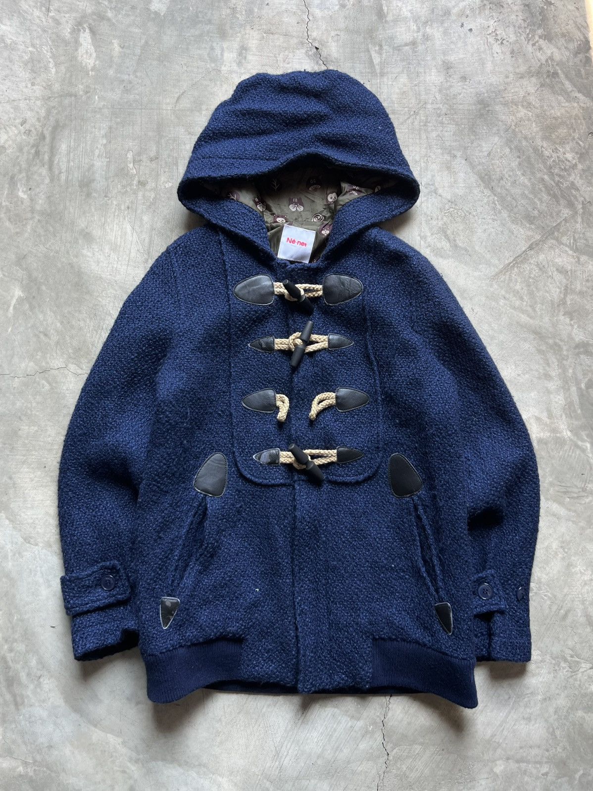 Issey Miyake Ne-Net Issey Miyake Duffle Hoodie Coat Size US XXS / EU 40 - 1 Thumbnail