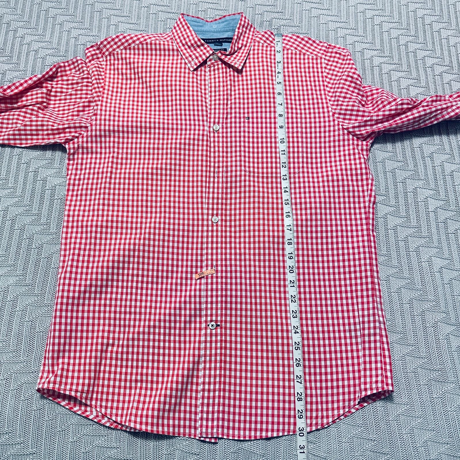 Tommy Hilfiger Tommy Hilfiger red gingham plaid classic fit button down Size US M / EU 48-50 / 2 - 7 Thumbnail