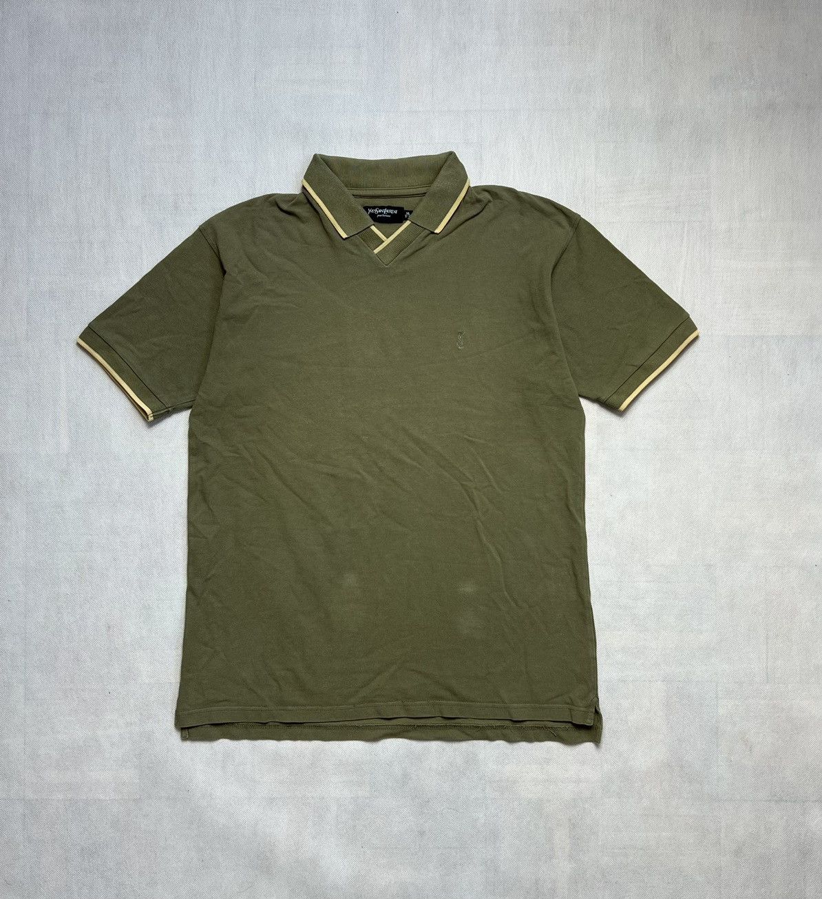 Vintage × Yves Saint Laurent Tshirt Polo Yves Saint Laurent YSL Vintage 90’s Size US XL / EU 56 / 4 - 1 Thumbnail