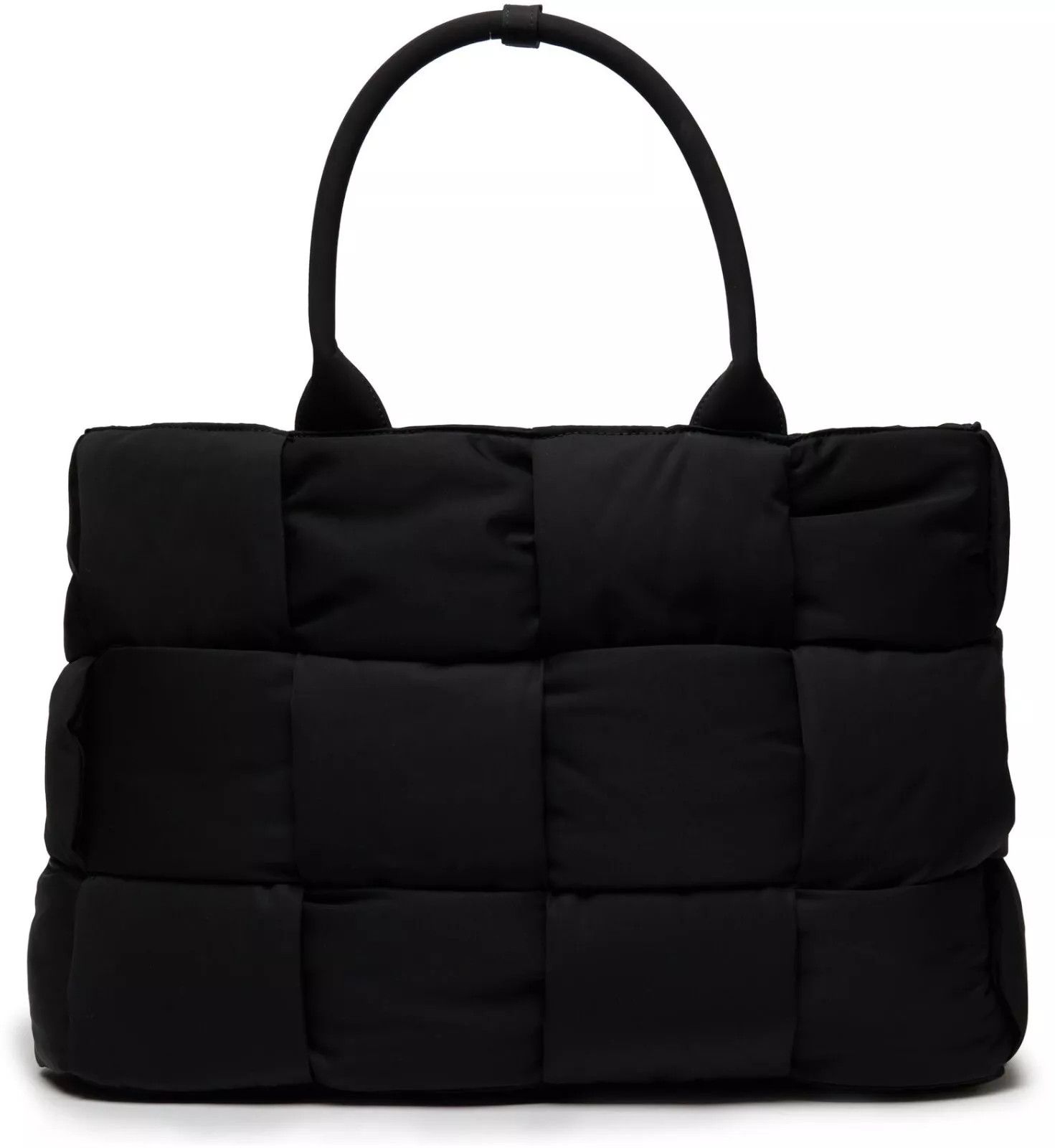 BOTTEGA VENETA Padded Cassette Maxi Black Nylon Tote