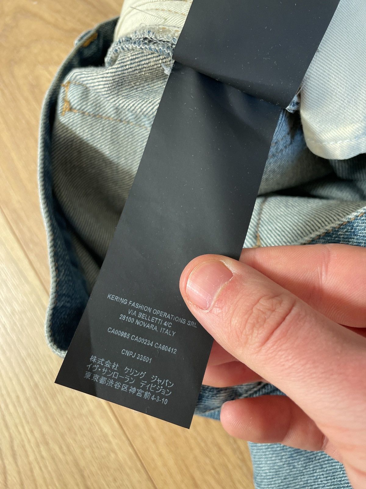 Saint Laurent Paris Saint Laurent D24 Washed Blue Denim Jeans Size US 30 / EU 46 - 8 Thumbnail