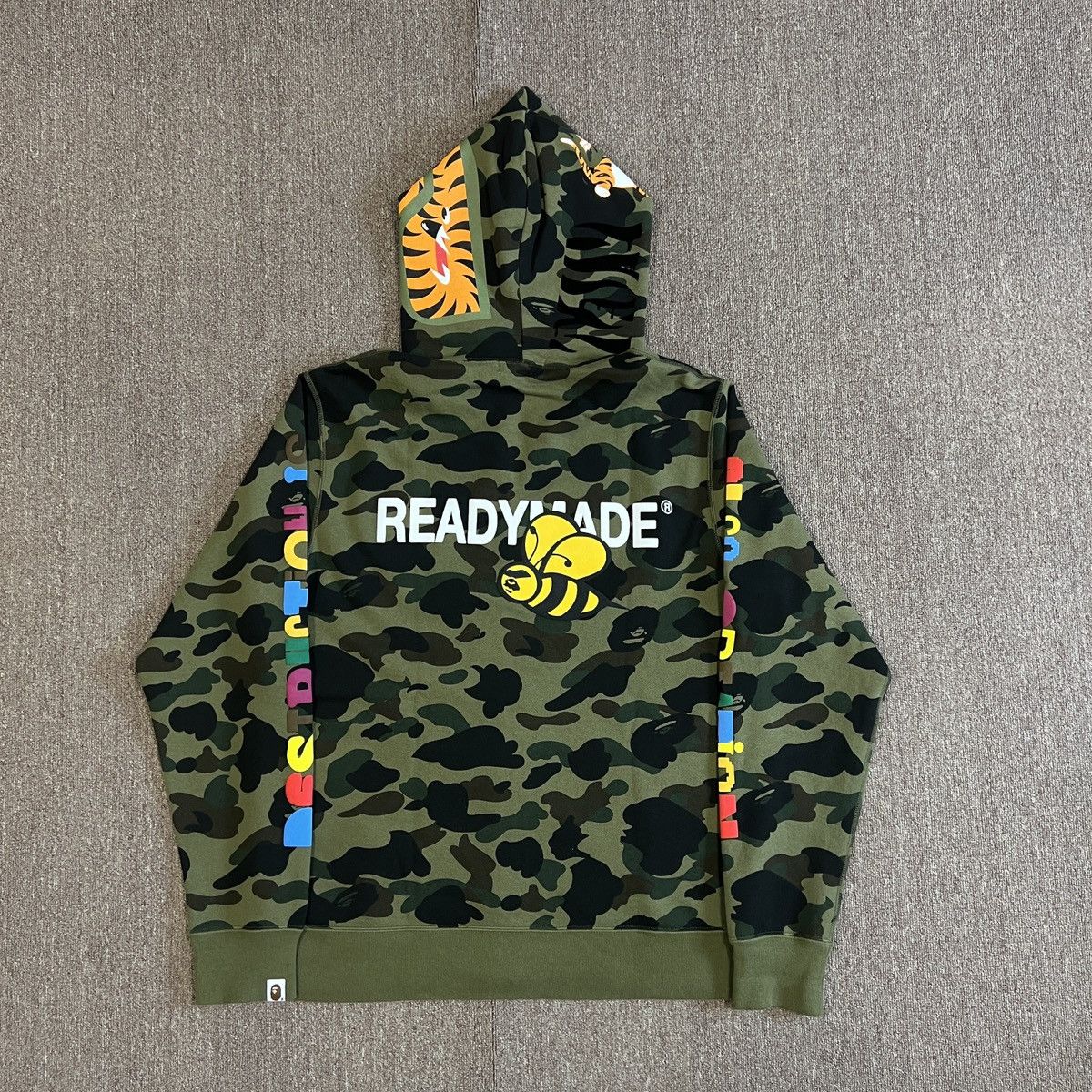 Bape Bape x Readymade Tiger Shark Full Zip Hoodie | Grailed