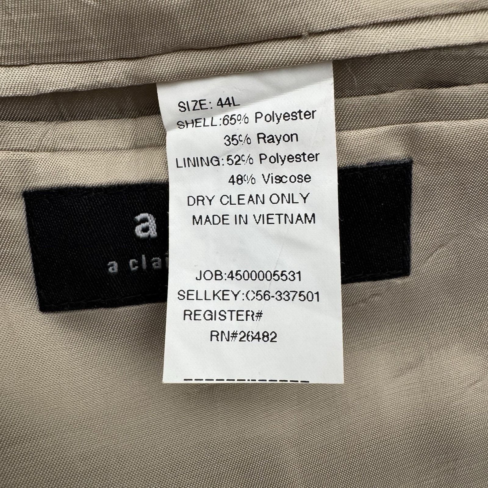 Other Axcess Suit Coat Mens 44L Office Vintage Y2K Blazer Formal Size 44L - 14 Thumbnail