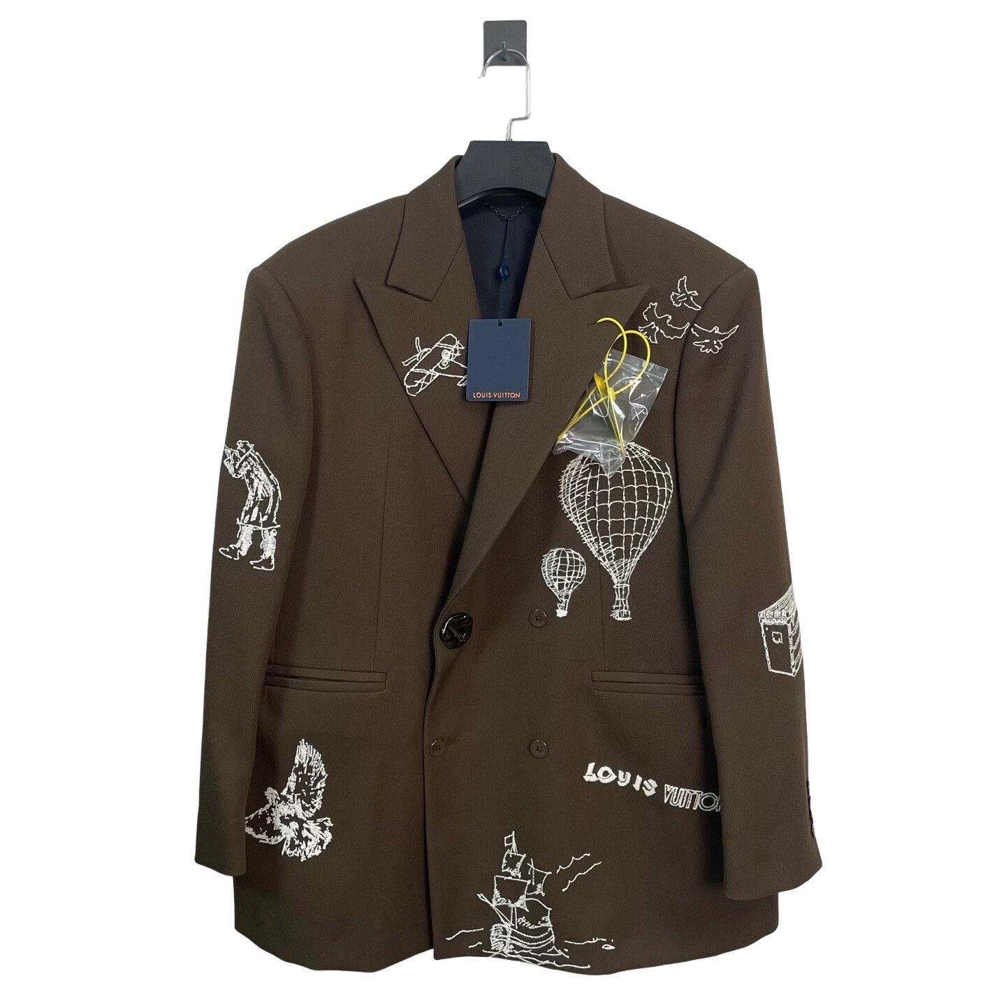 Louis Vuitton Louis Vuitton Embroidered Double-Breasted Blazer Size 36R Size 36R - 1 Thumbnail