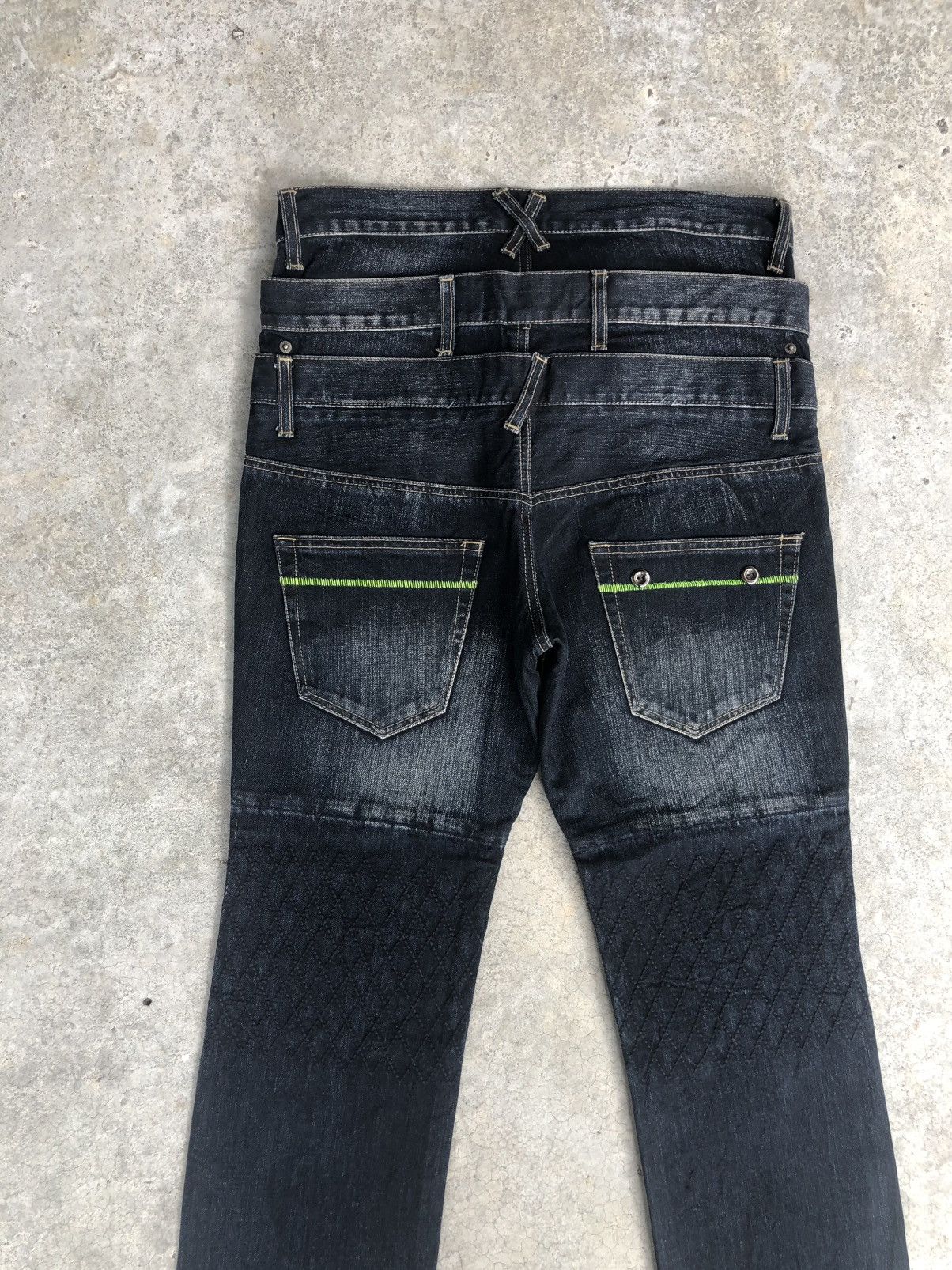 PPFM Japanese PPFM Double Waist Distressed Denim Punk Style Size US 32 / EU 48 - 8 Thumbnail