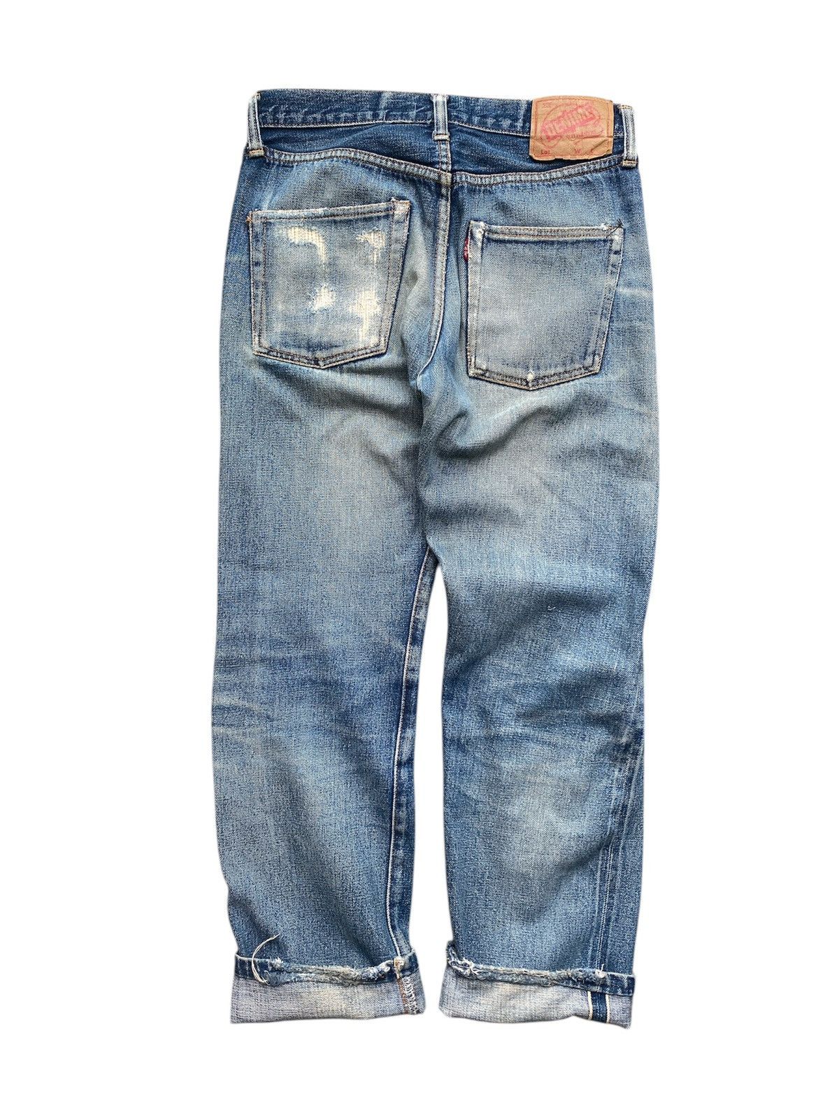 Denime × Japanese Brand × Vintage THRASHED vintage denime selvedge jeans Size US 28 / EU 44 - 2 Thumbnail