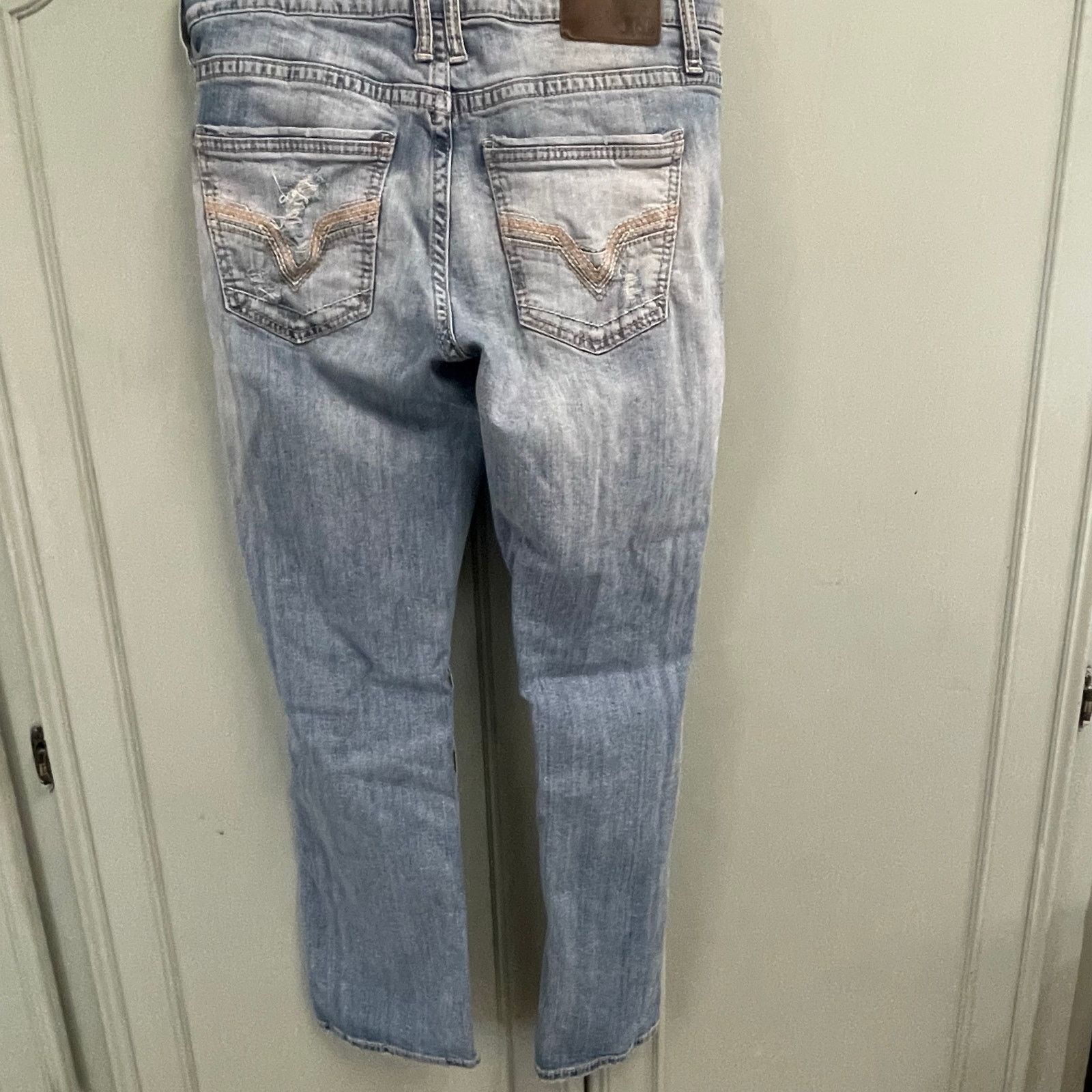 BKE BKE Jeans Jake Straight Distressed Size 33x30 Buckle Denim Size US 33 - 5 Thumbnail