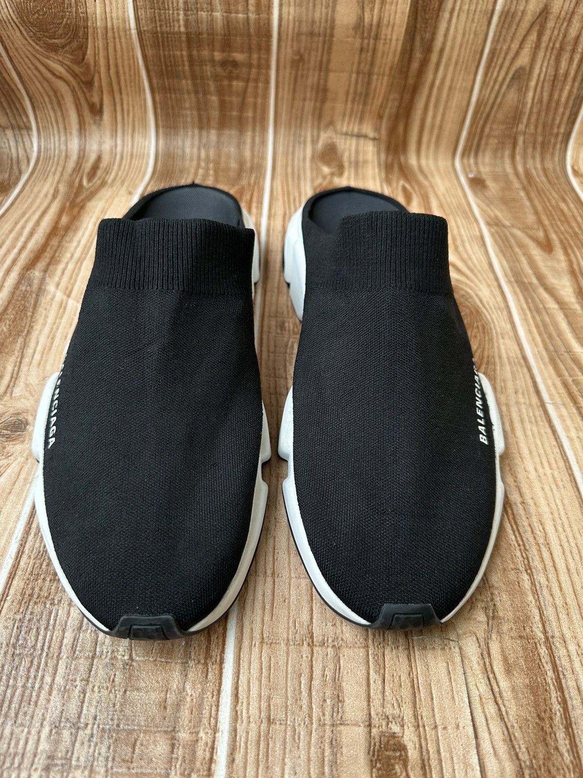 Balenciaga Balenciaga speed mule Black Knit Size US 12 / EU 45 - 2 Thumbnail