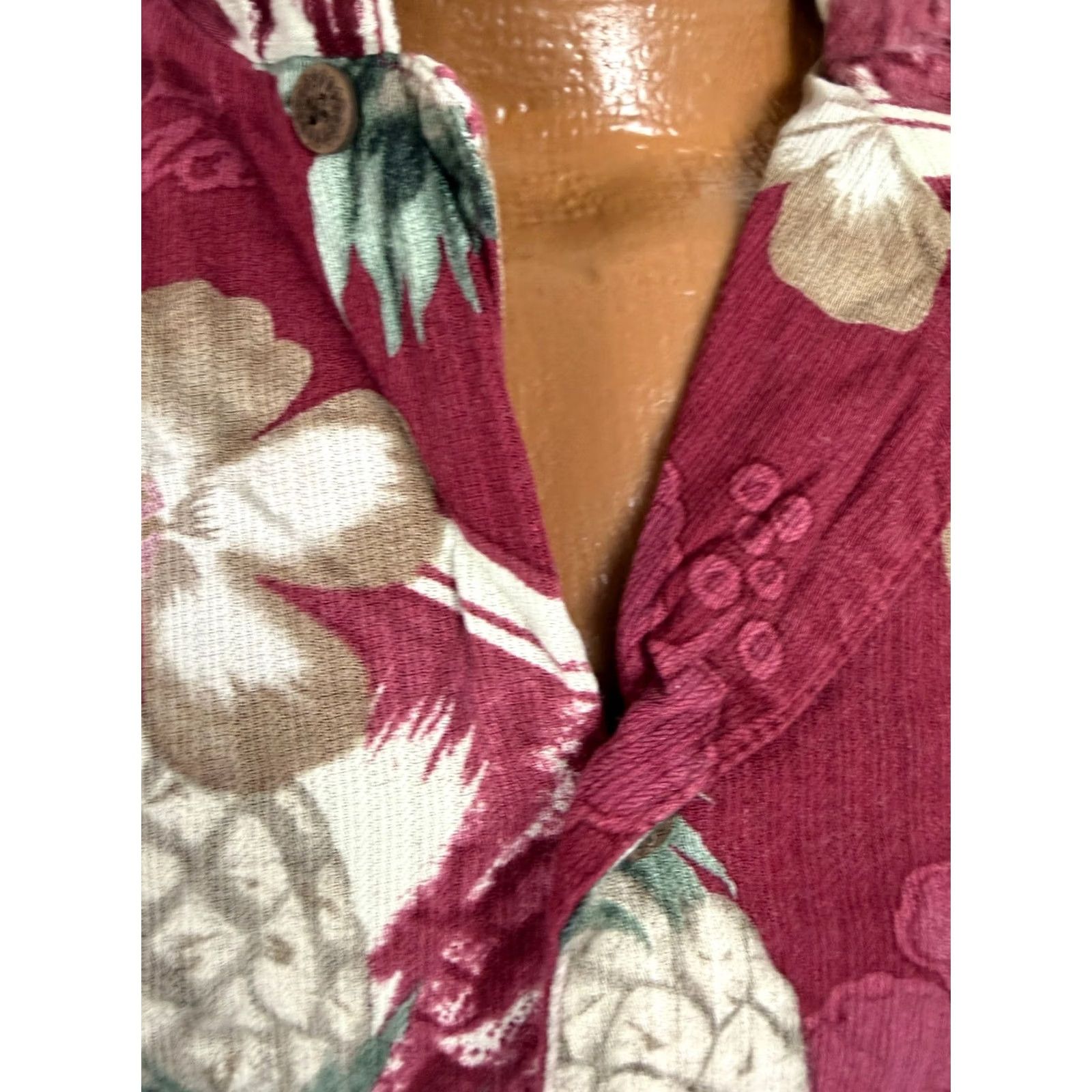 Vintage VINTAGE Caribbean Joe Shirt Men L Hawaiian 90s Red Rayon Floral Travel Short Sleeve Button-Up Tropics Beach Pockets Mens Size US L / EU 52-54 / 3 - 5 Thumbnail