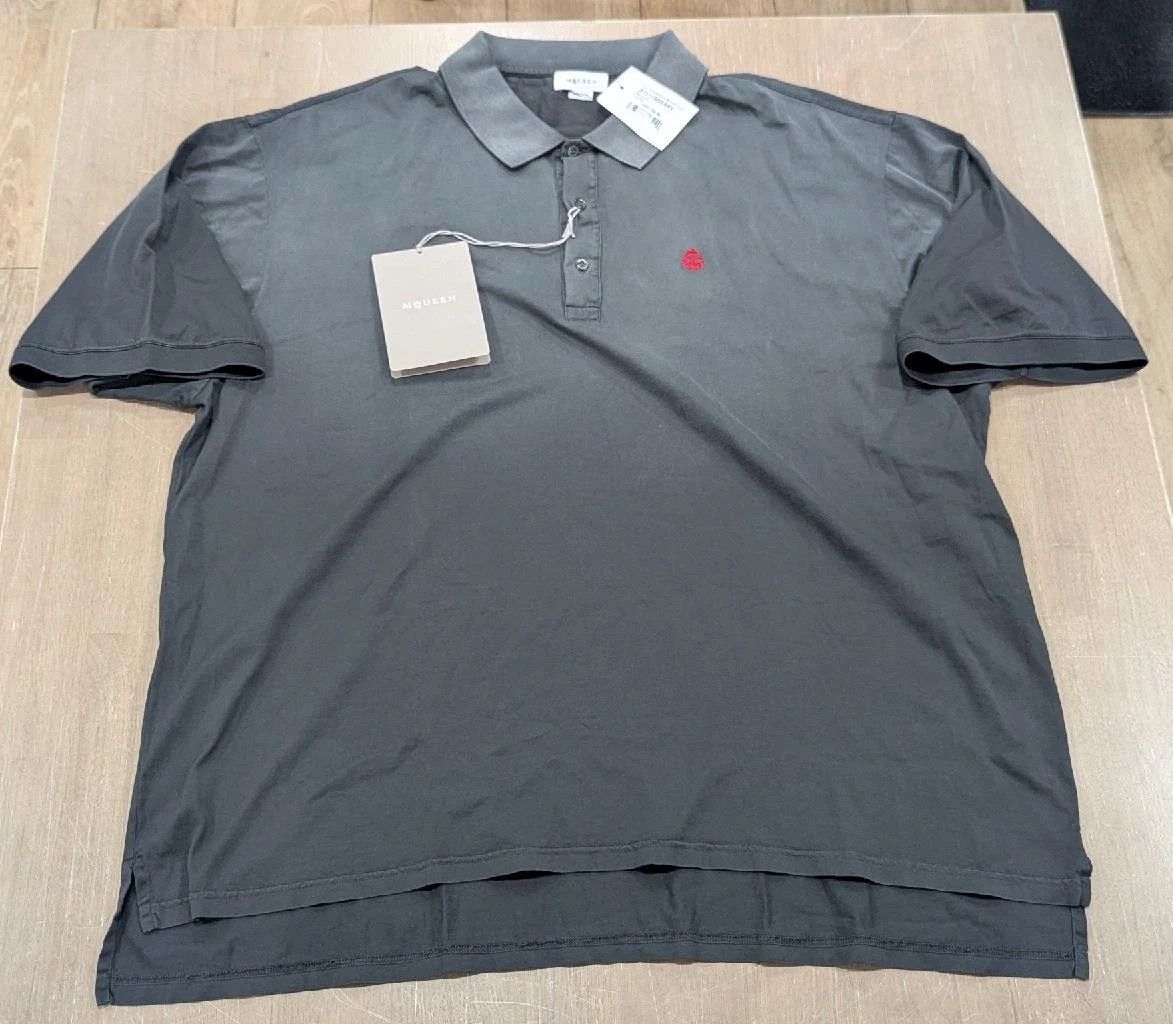 Alexander McQueen Alexander McQueen Ombre Skull Polo Shirt Black/Dark Gray 3XL Size US XXL / EU 58 / 5 - 1 Thumbnail